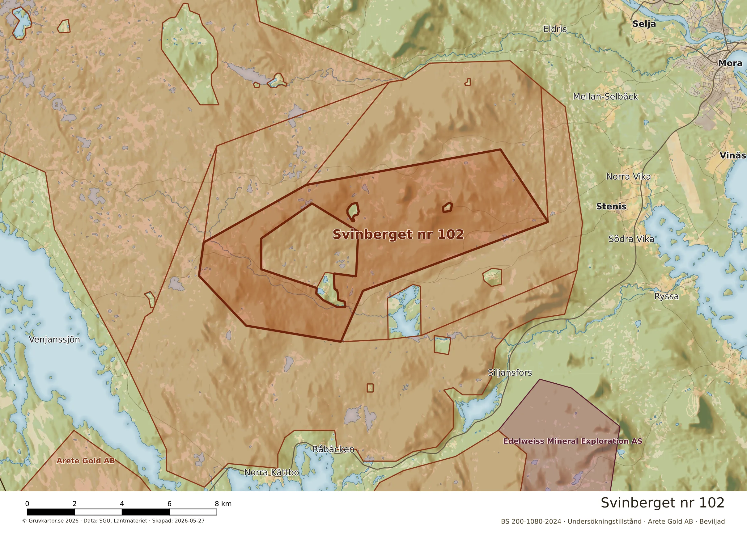 Närkarta över Svinberget nr 102