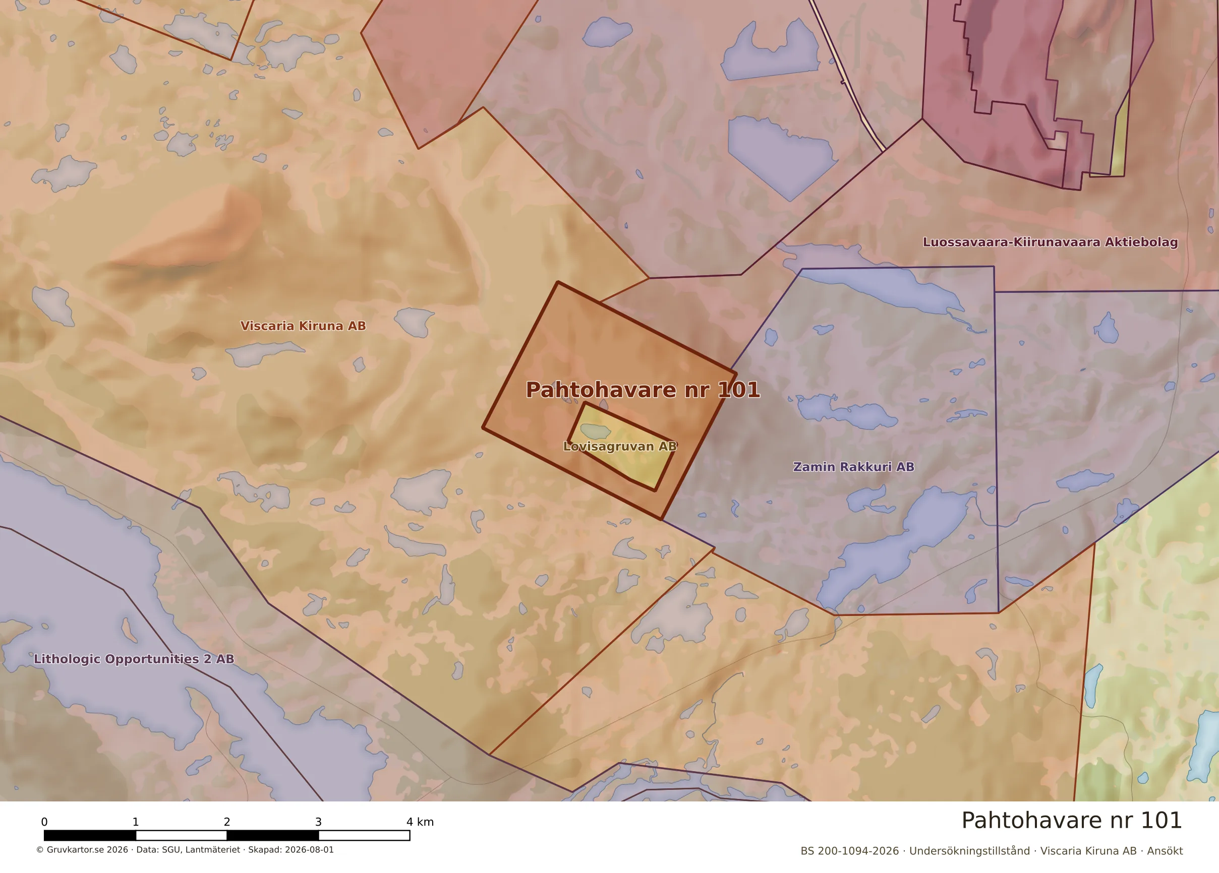 Närkarta över Pahtohavare nr 101