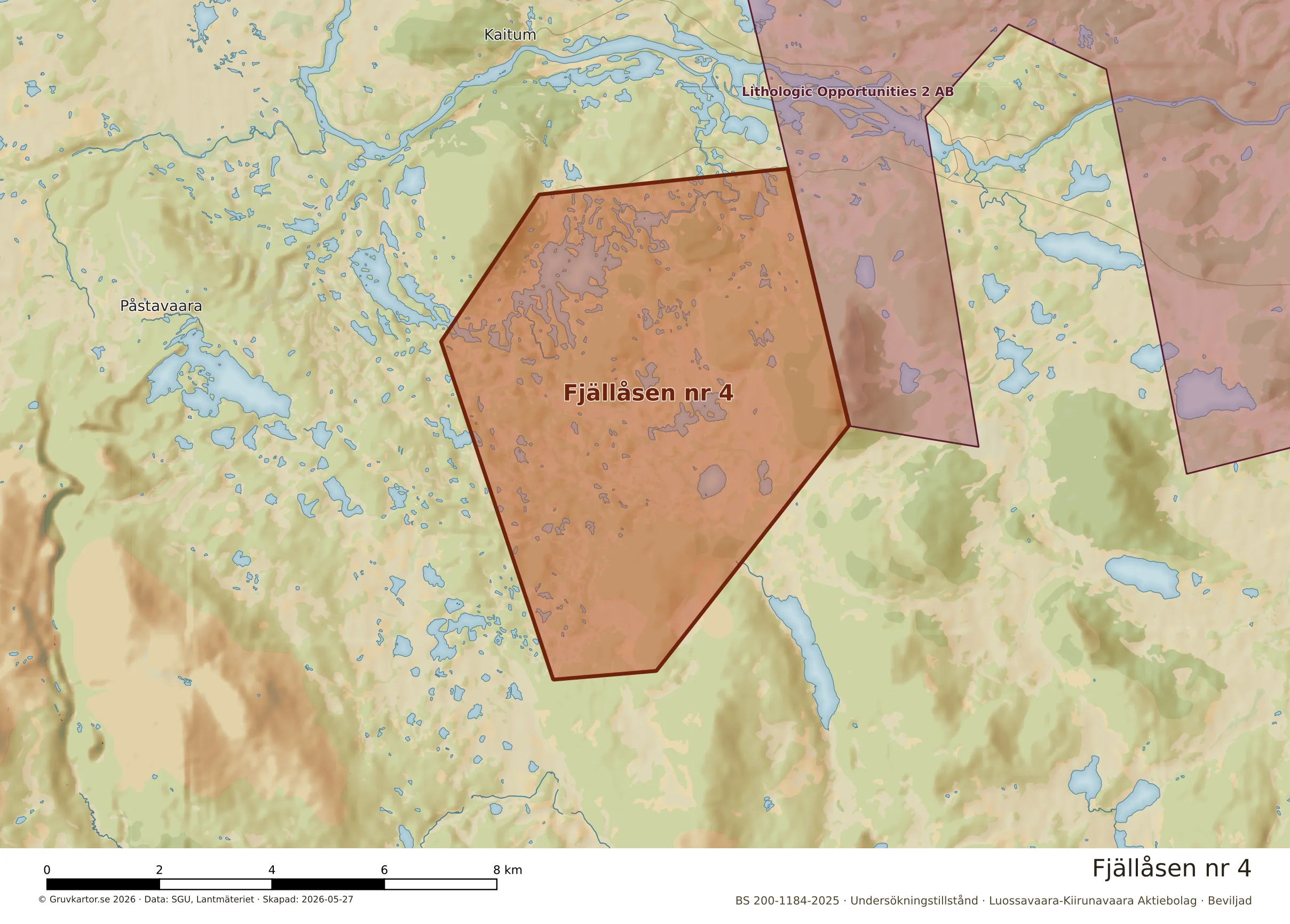 Närkarta över Fjällåsen nr 4
