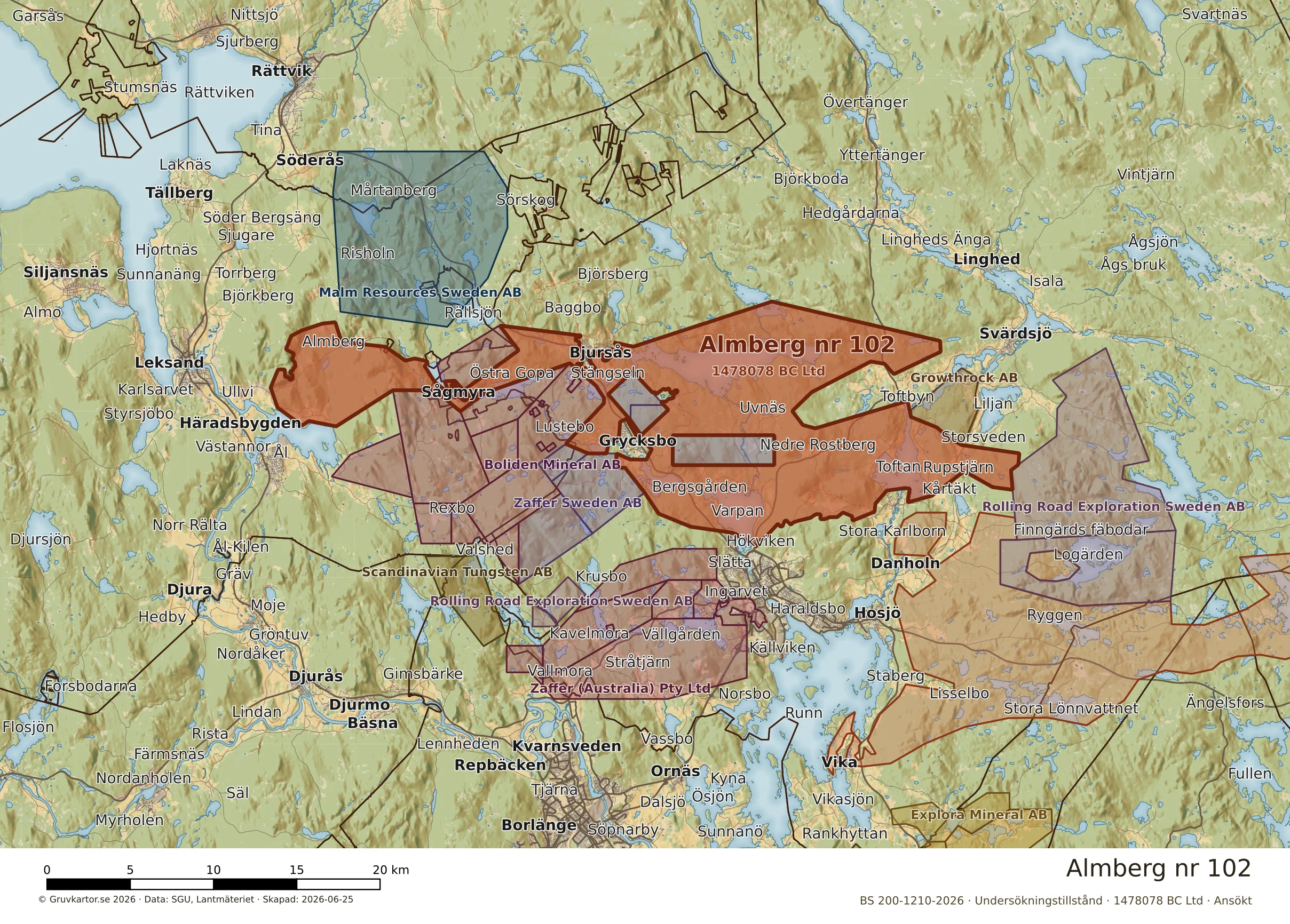 Närkarta över Almberg nr 102