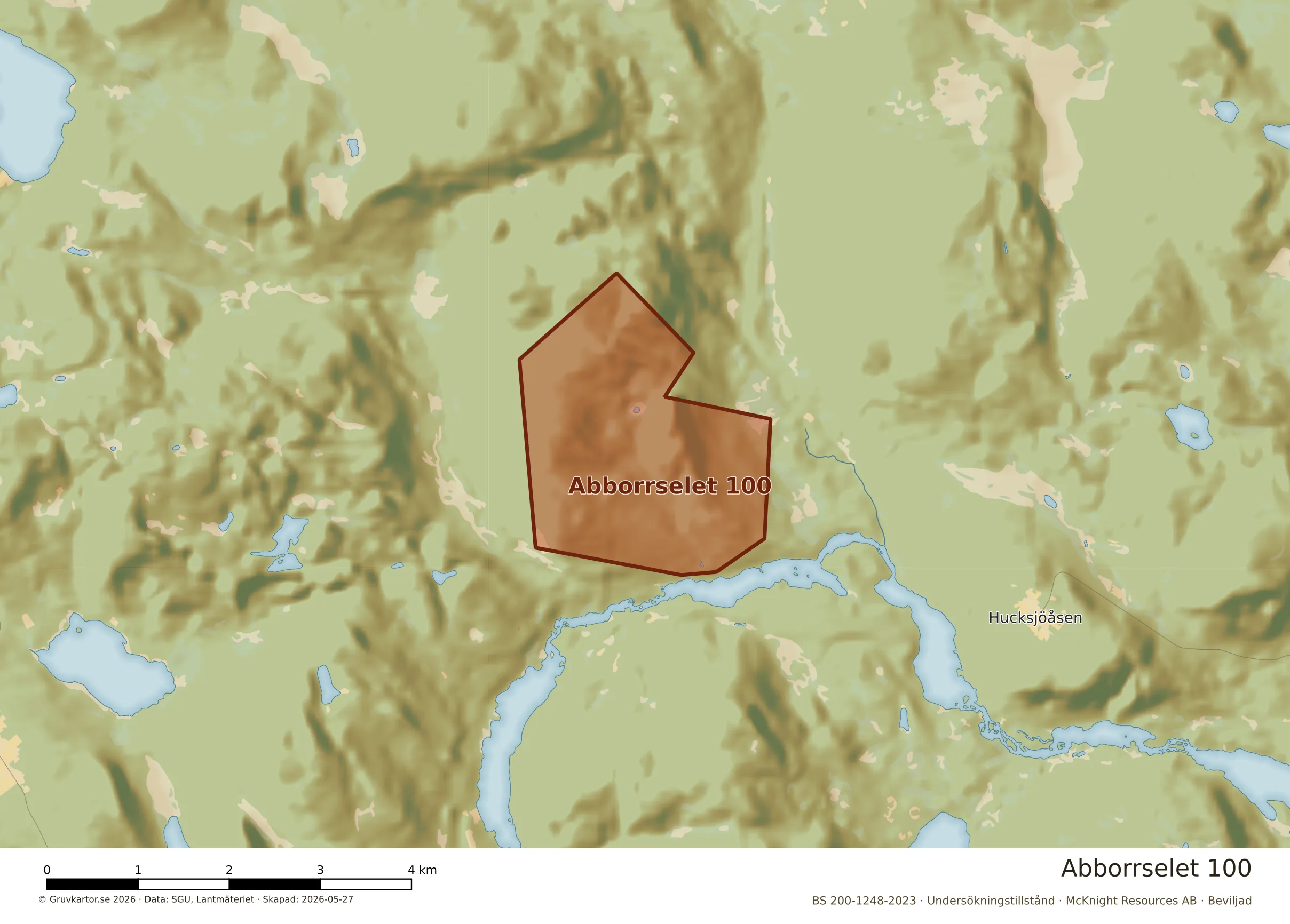 Närkarta över Abborrselet 100