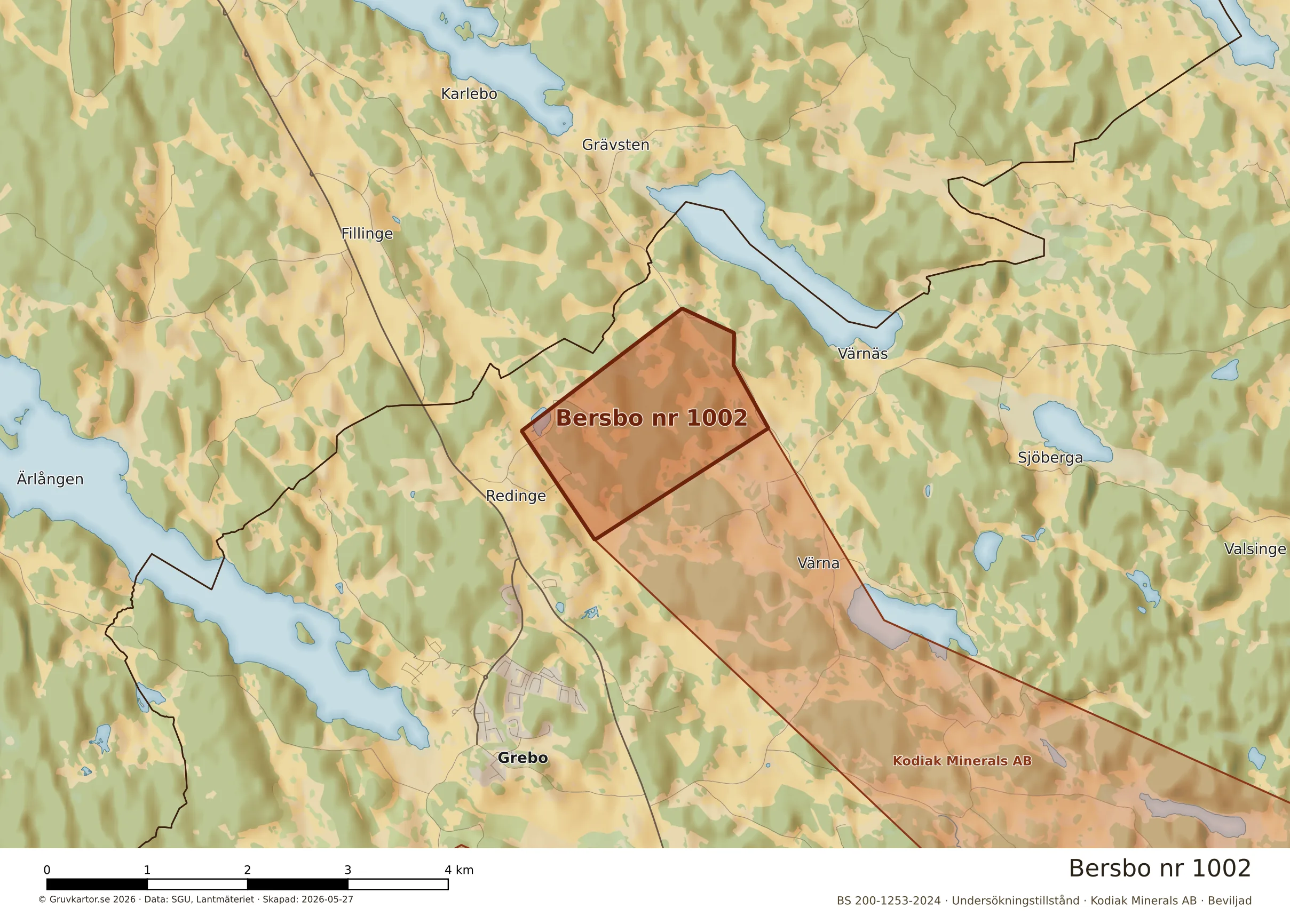 Närkarta över Bersbo nr 1002