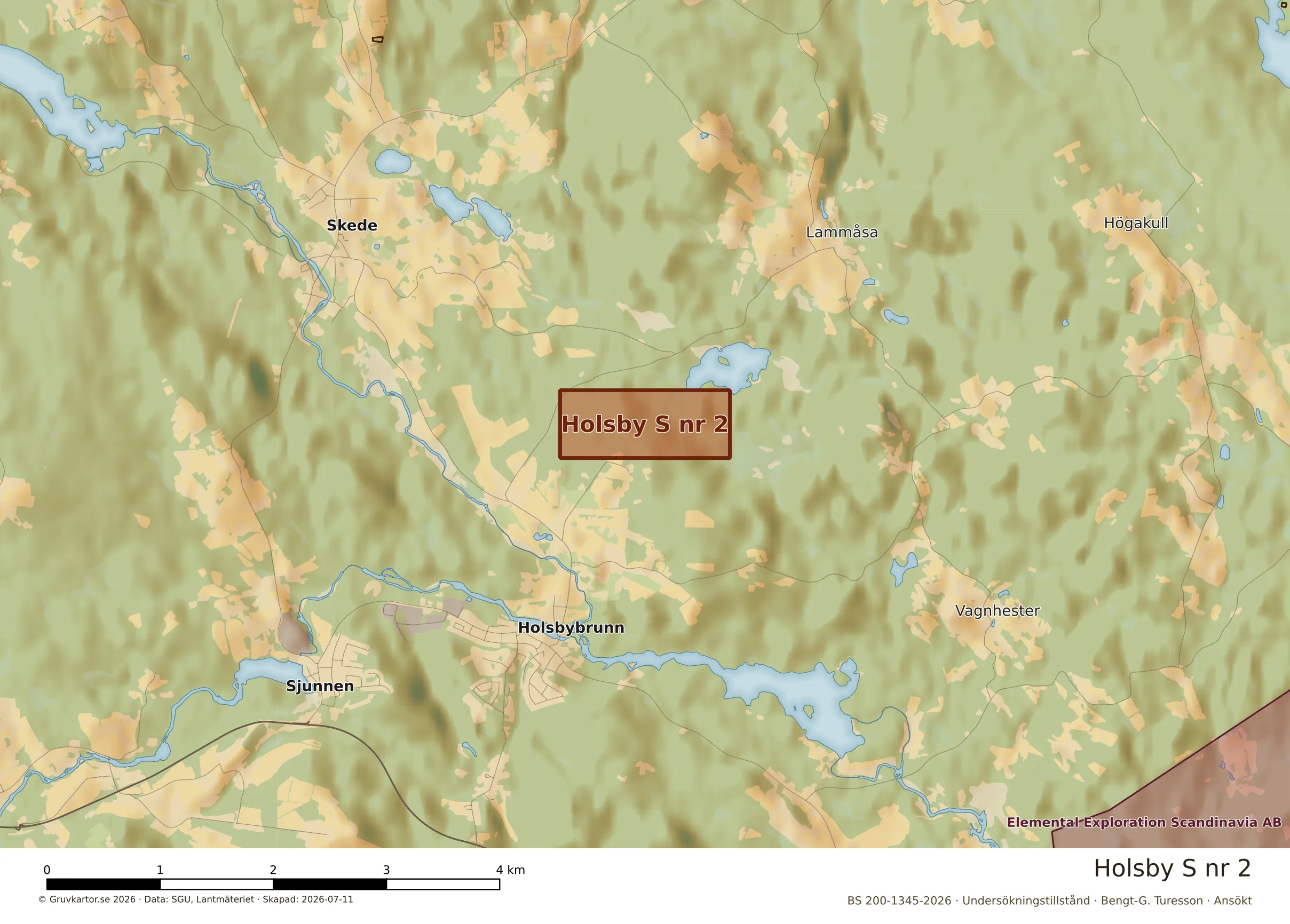 Närkarta över Holsby S nr 2