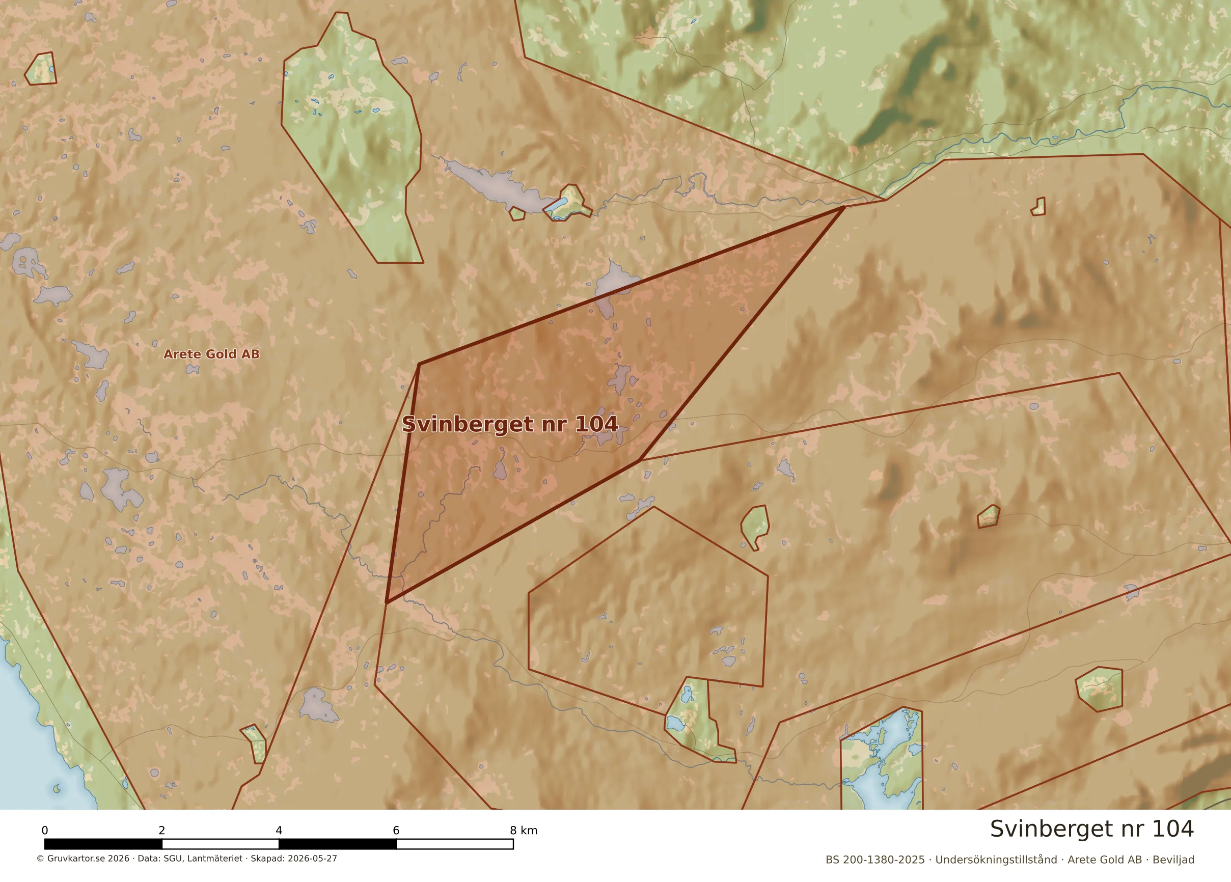 Närkarta över Svinberget nr 104