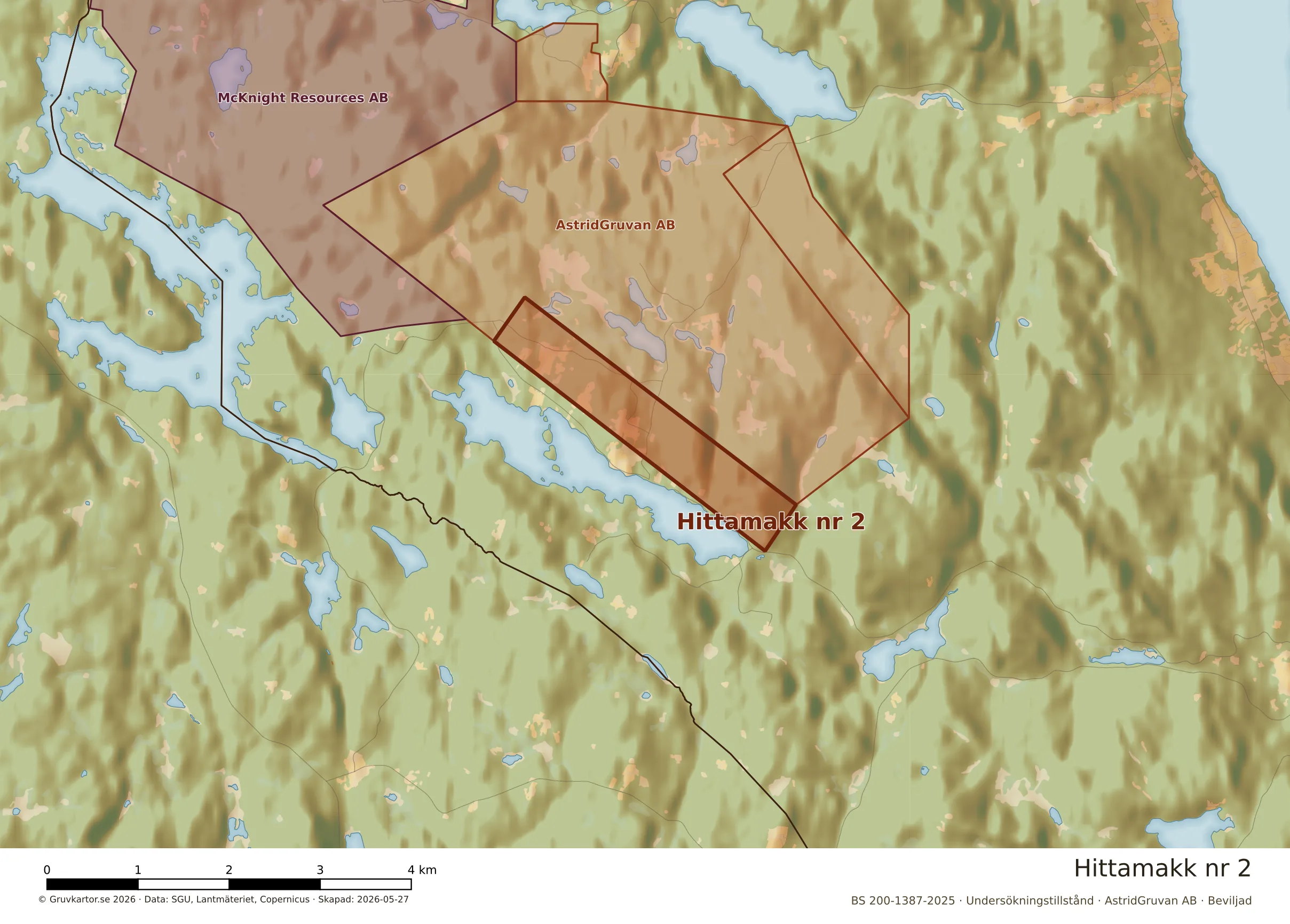 Närkarta över Hittamakk nr 2