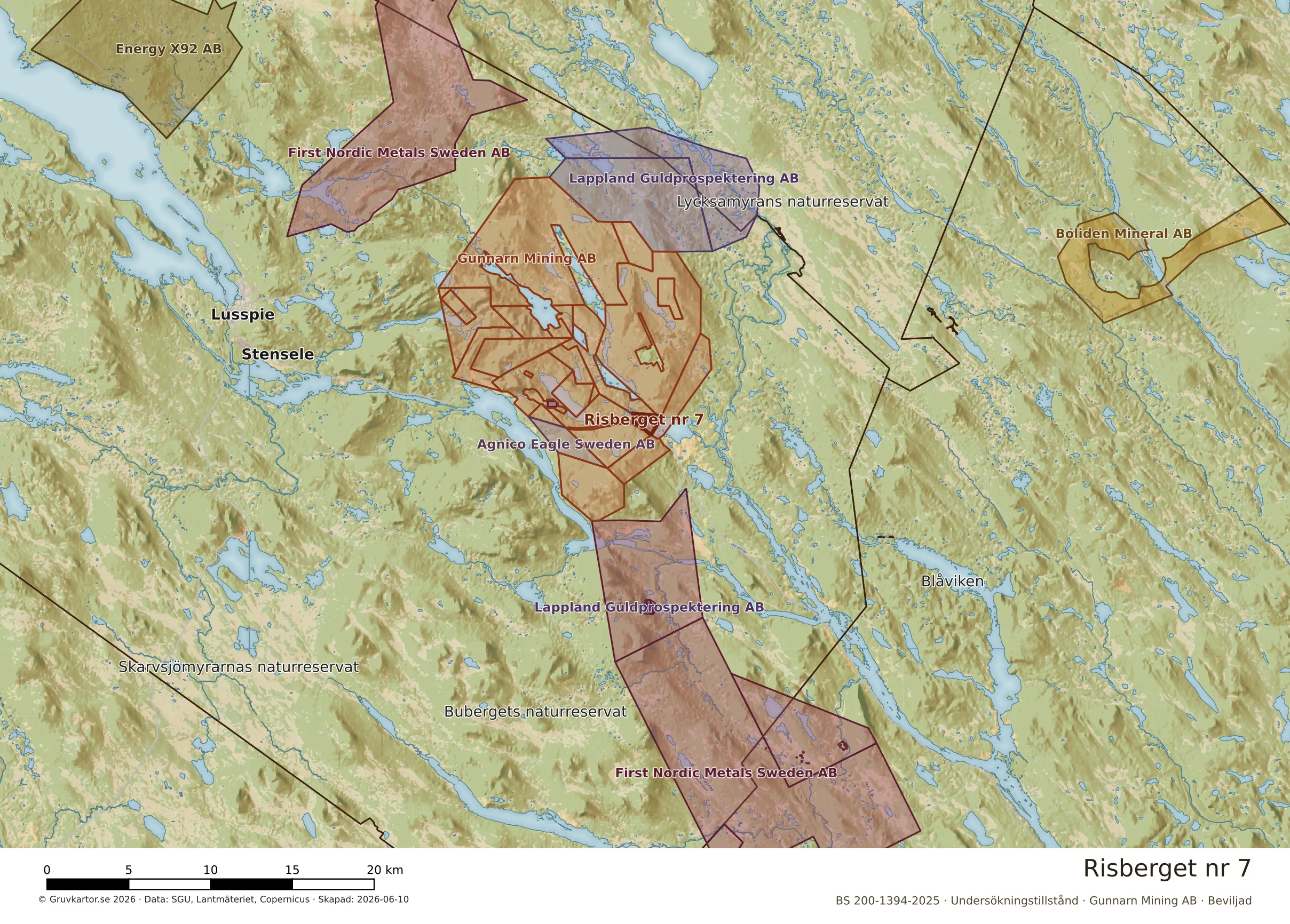 Översiktskarta över Risberget nr 7 i sitt landskap