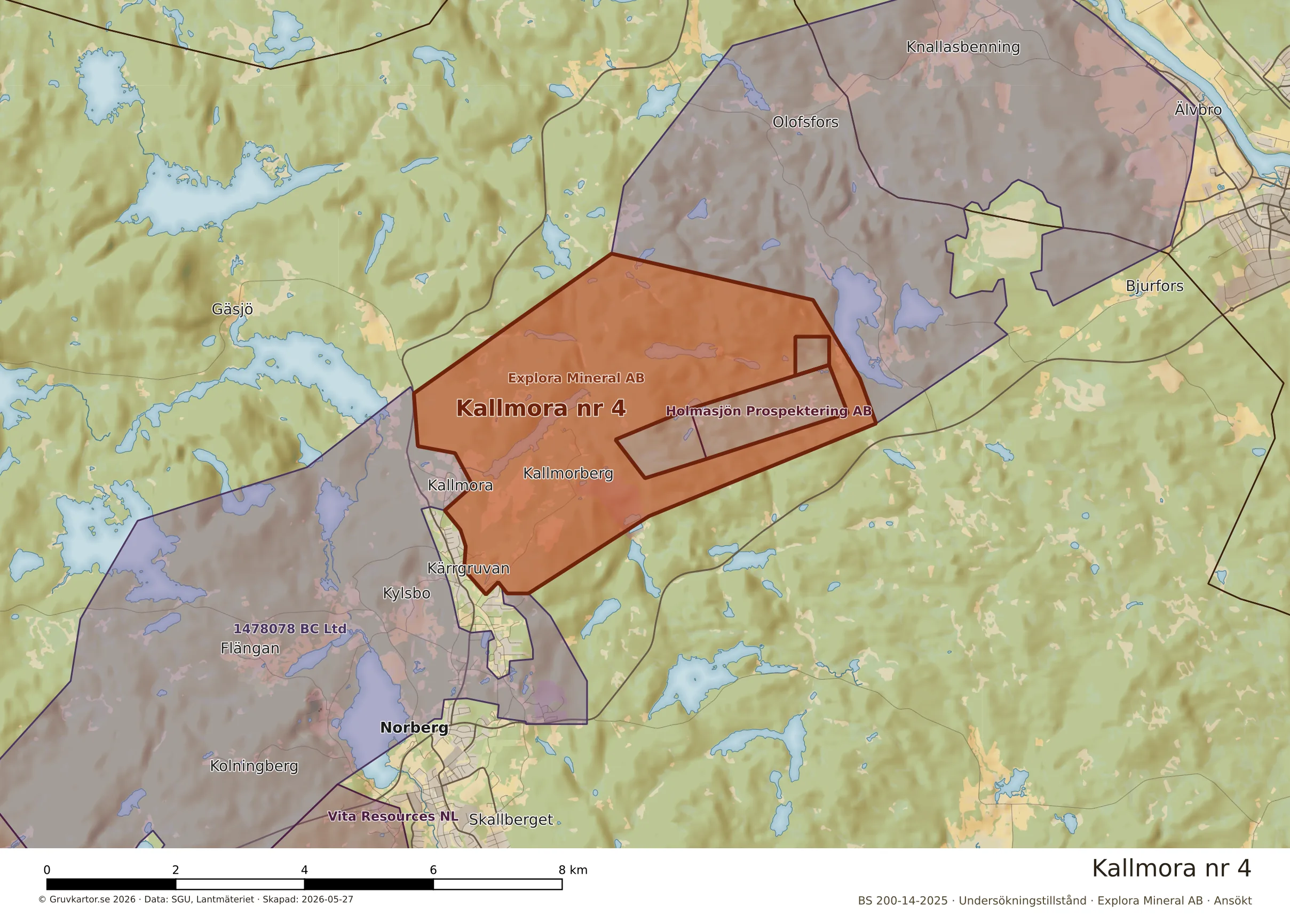 Närkarta över Kallmora nr 4