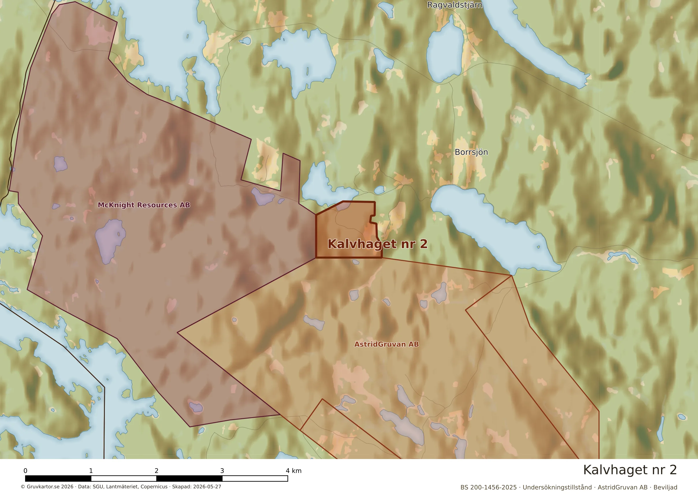 Närkarta över Kalvhaget nr 2