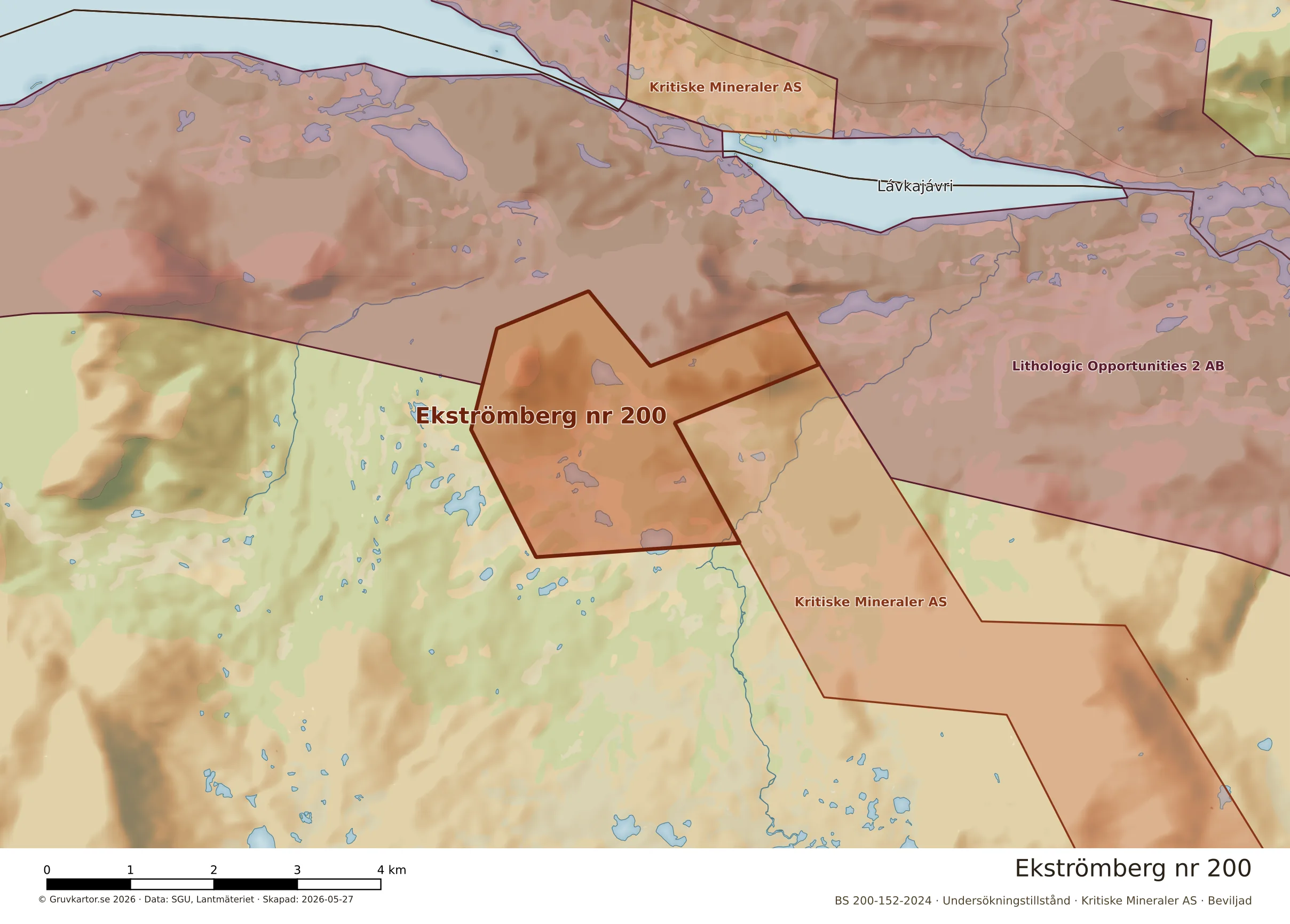 Närkarta över Ekströmberg nr 200