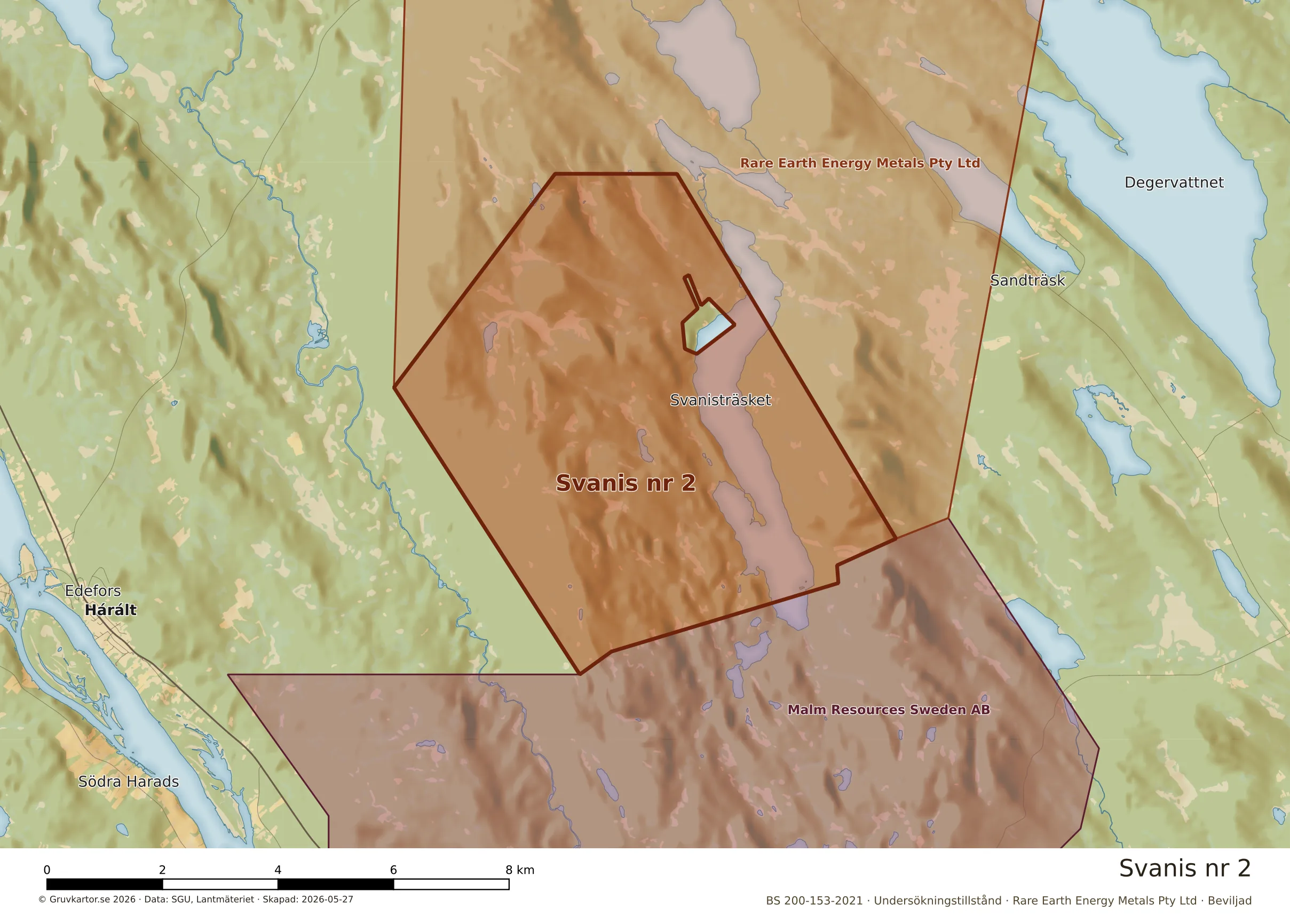 Närkarta över Svanis nr 2