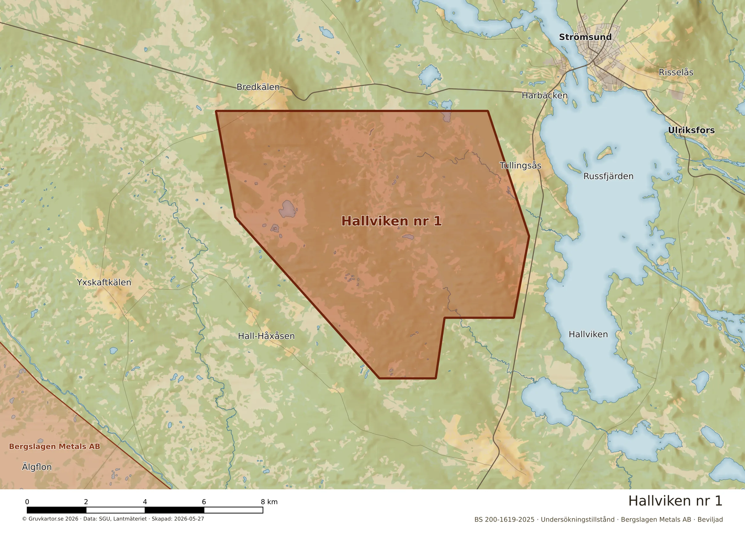 Närkarta över Hallviken nr 1
