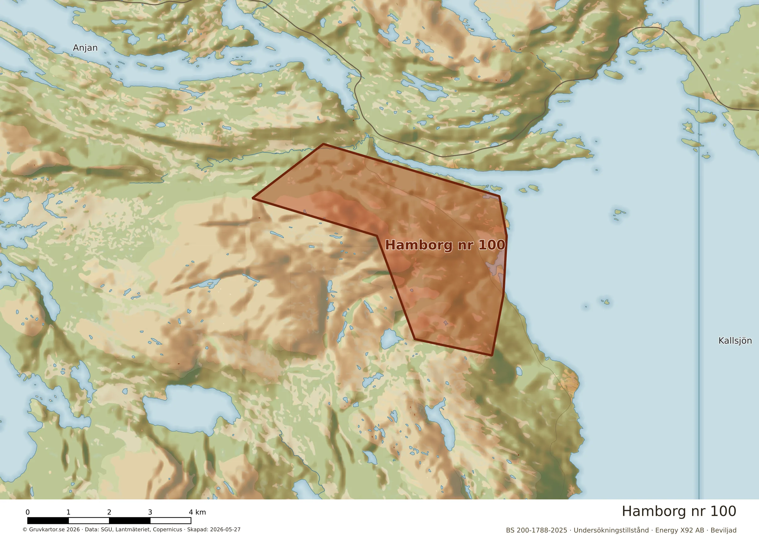 Närkarta över Hamborg nr 100