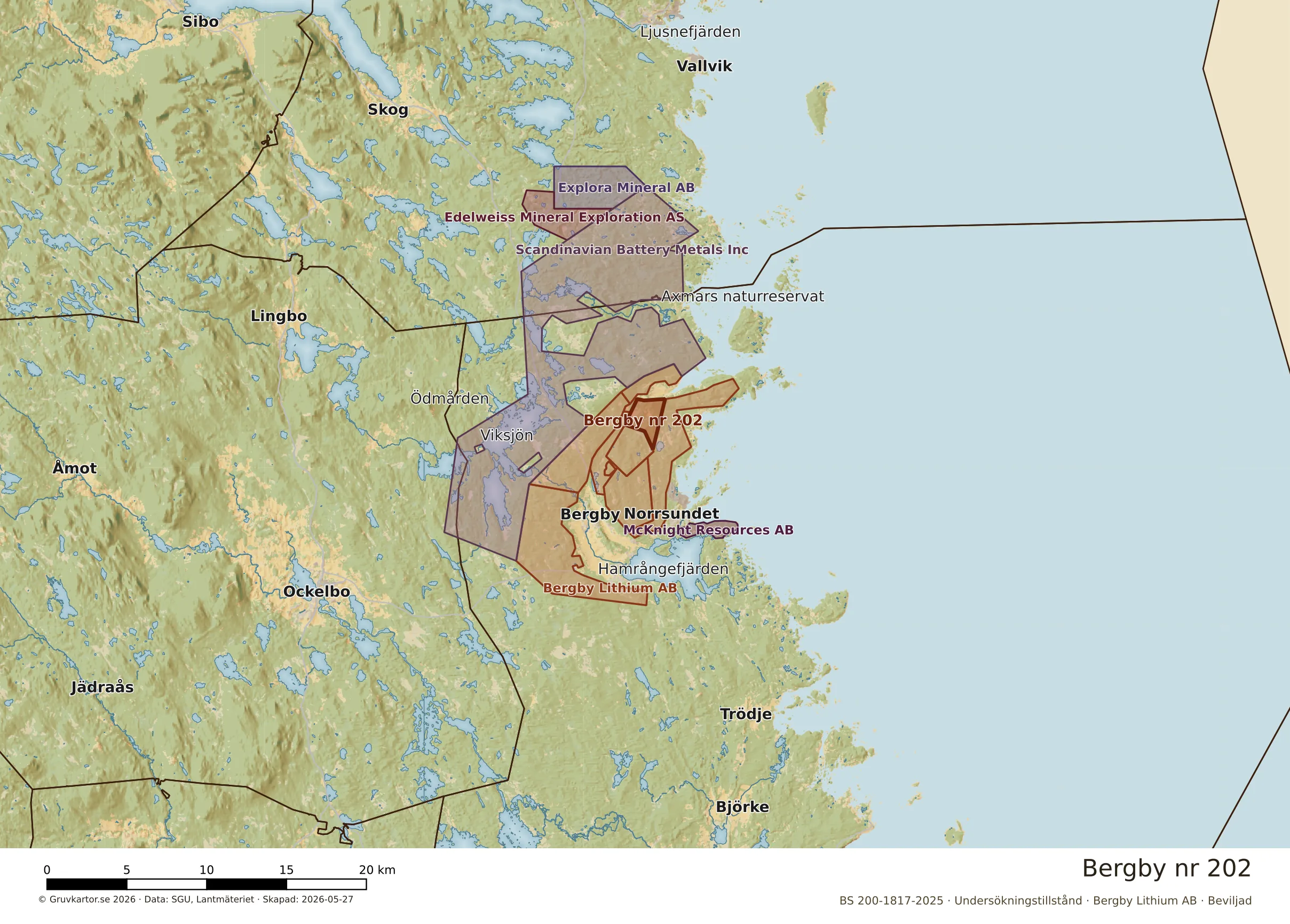 Översiktskarta över Bergby nr 202 i sitt landskap