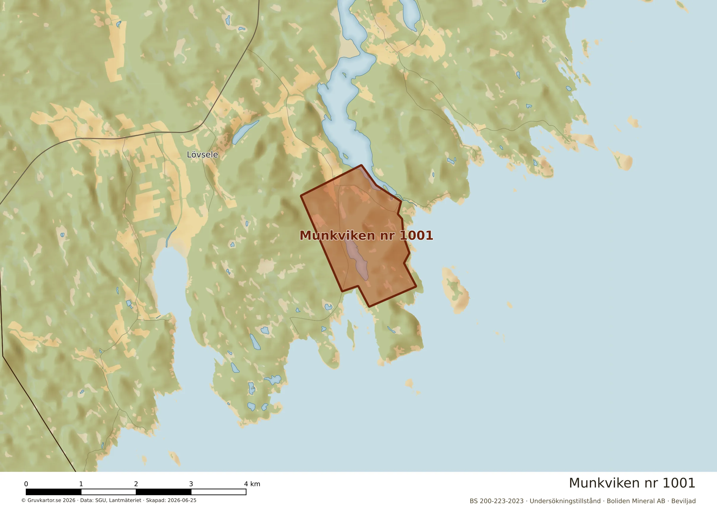 Närkarta över Munkviken nr 1001