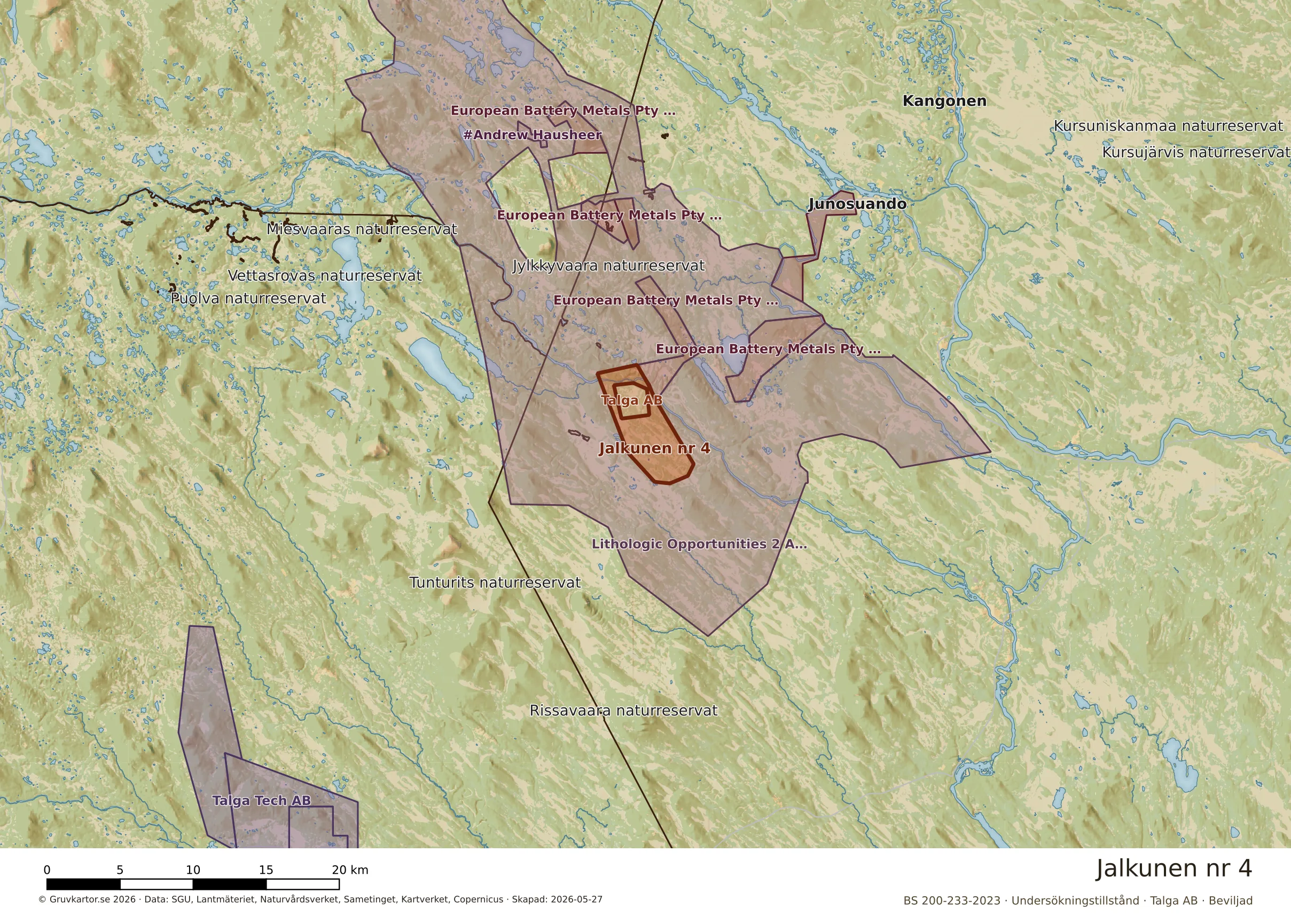 Karta över Jalkunen nr 4
