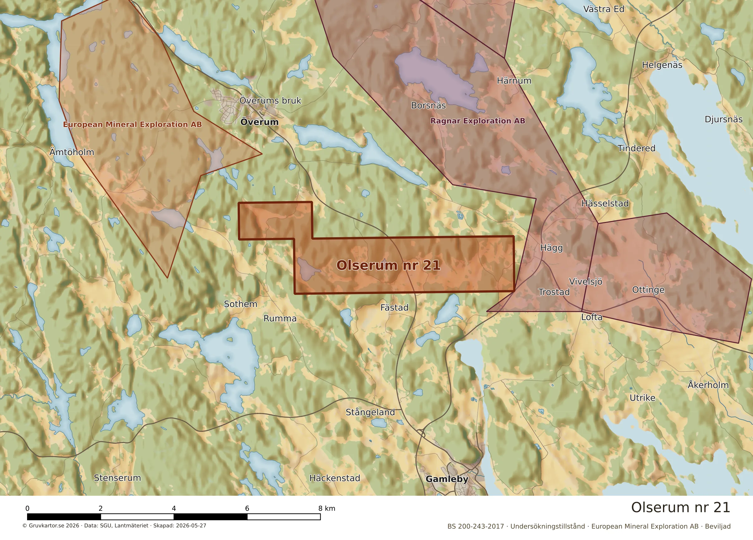 Närkarta över Olserum nr 21