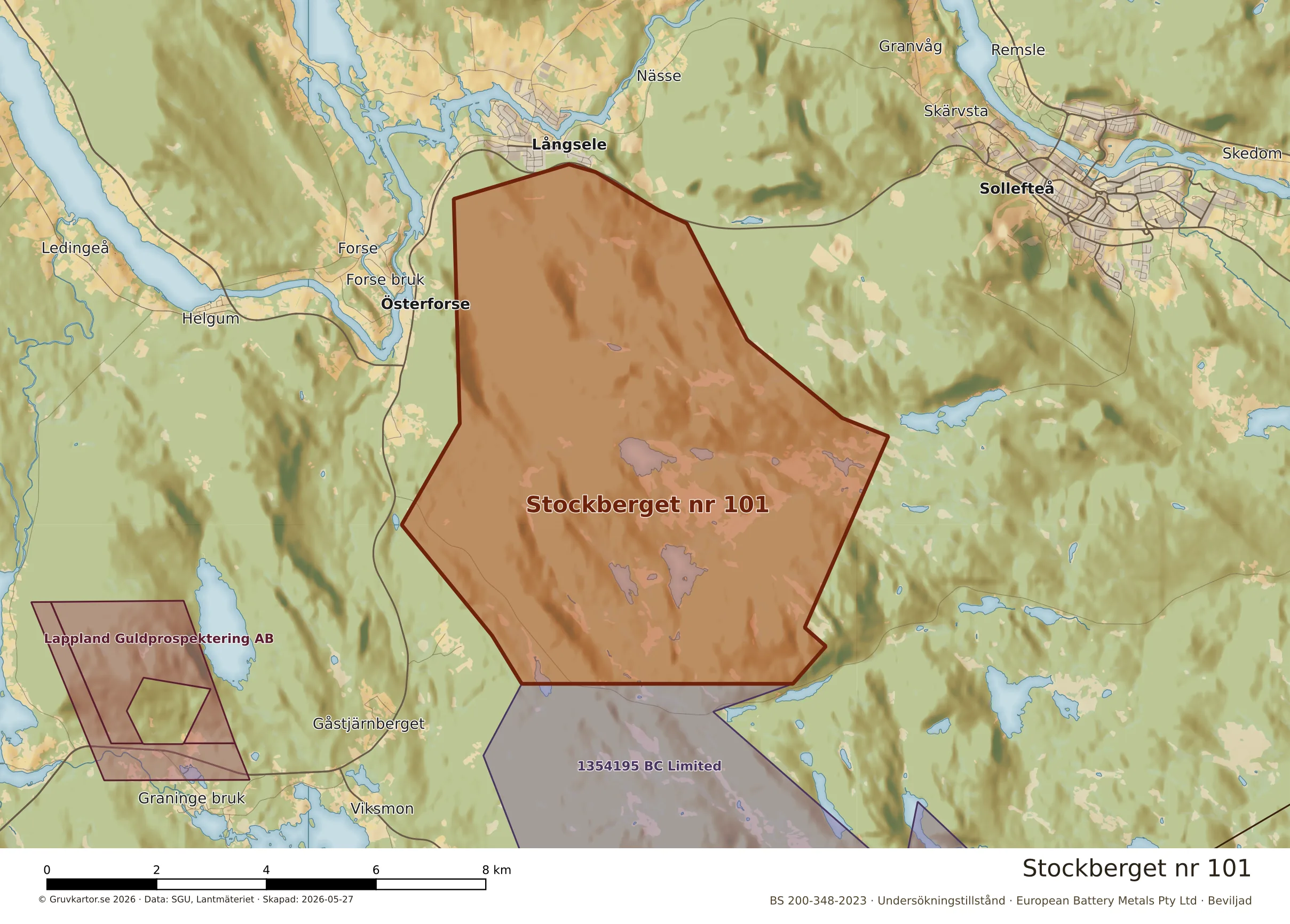 Närkarta över Stockberget nr 101