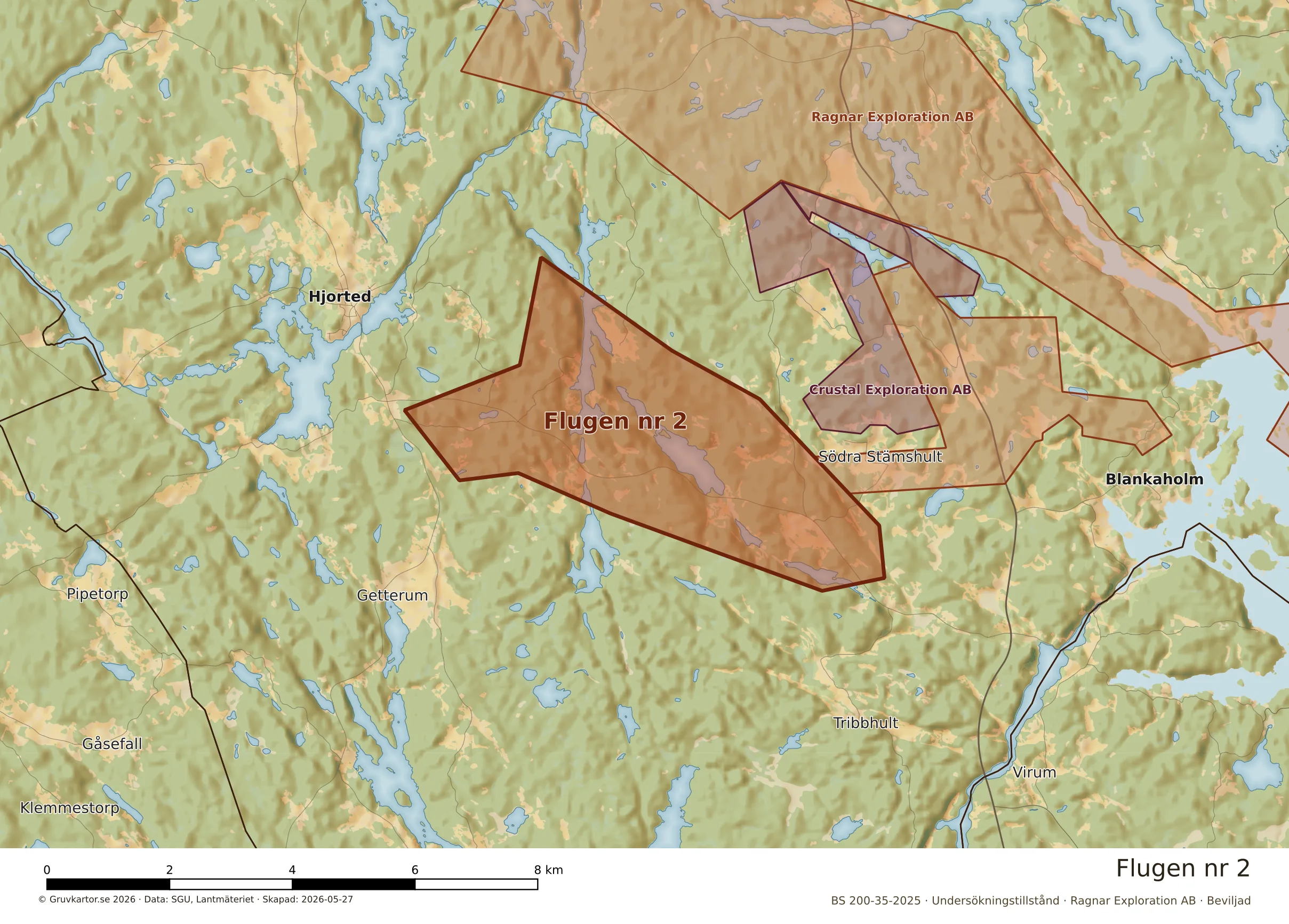 Närkarta över Flugen nr 2