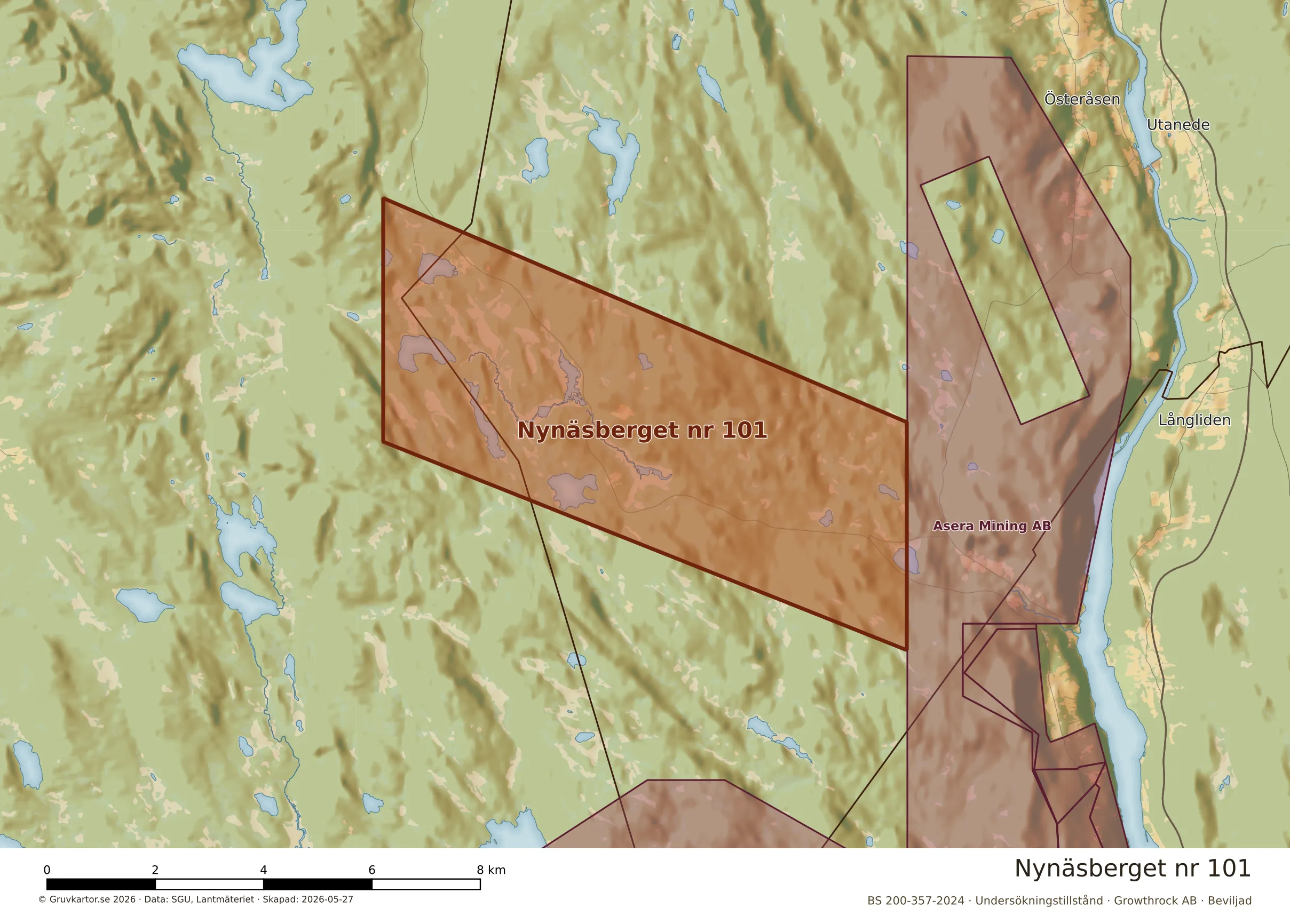Närkarta över Nynäsberget nr 101