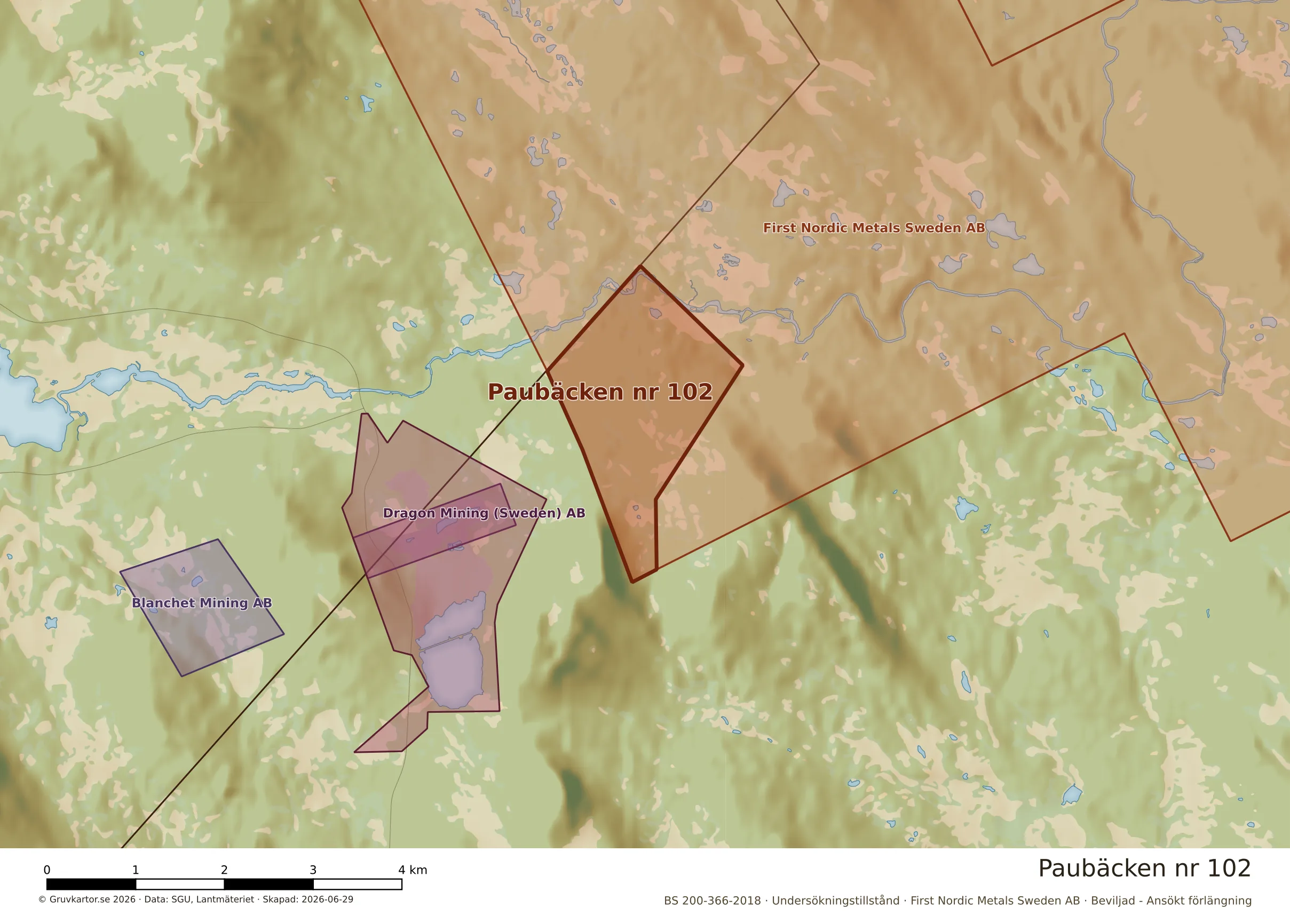 Närkarta över Paubäcken nr 102