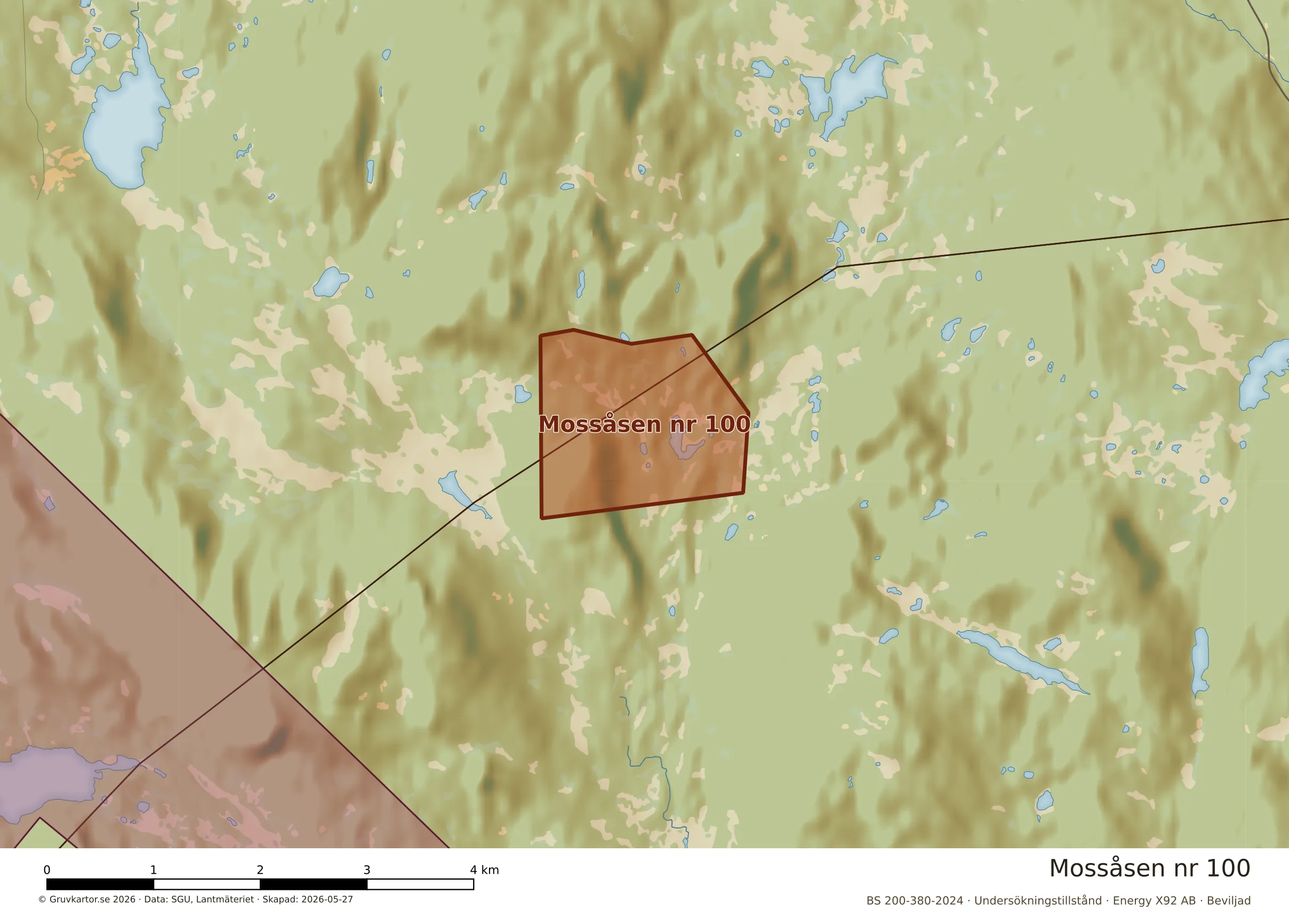 Närkarta över Mossåsen nr 100