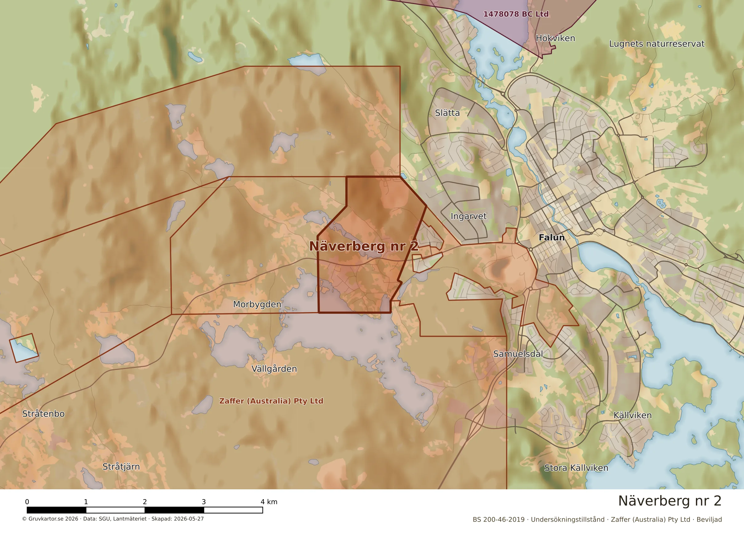 Närkarta över Näverberg nr 2
