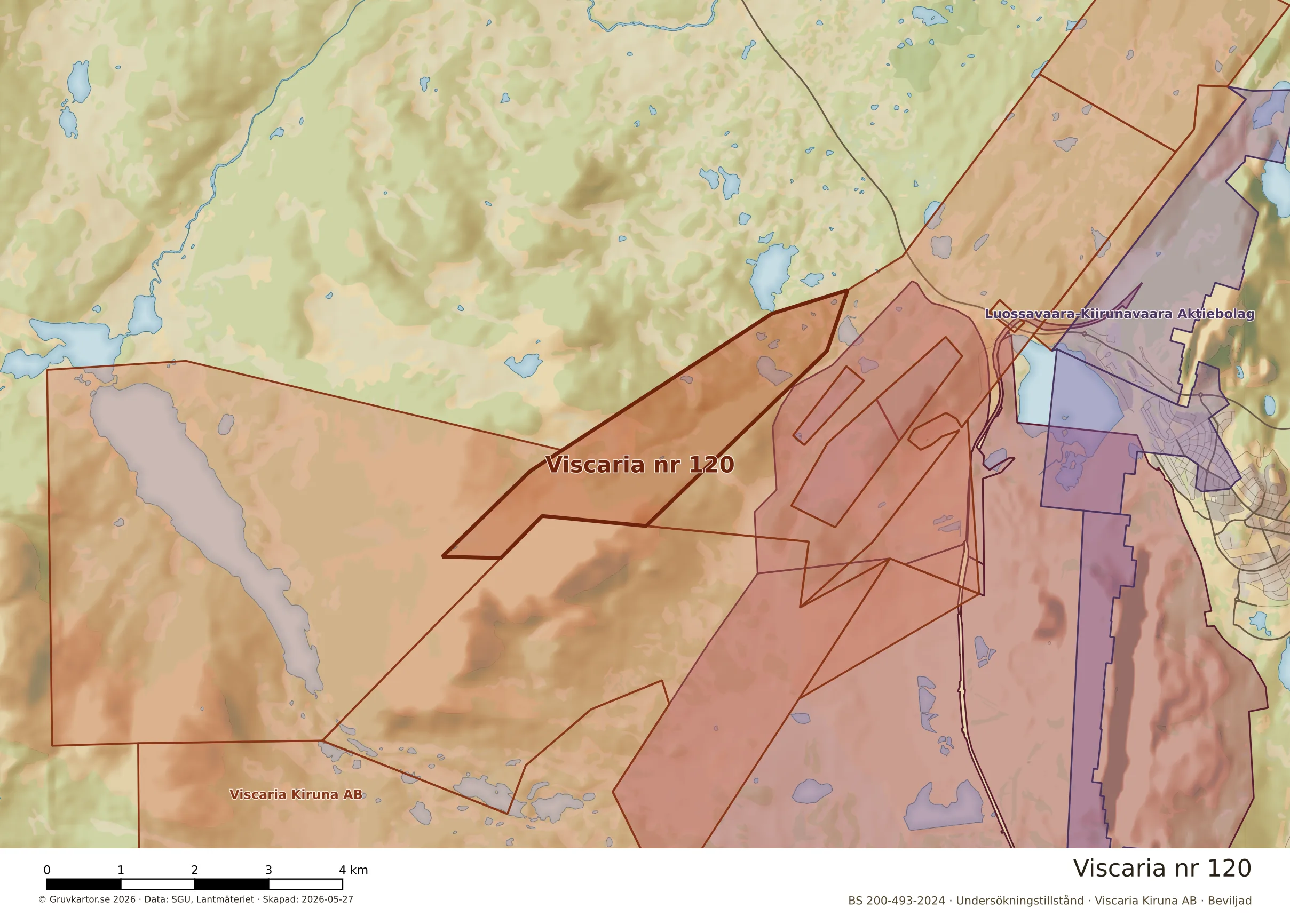 Närkarta över Viscaria nr 120