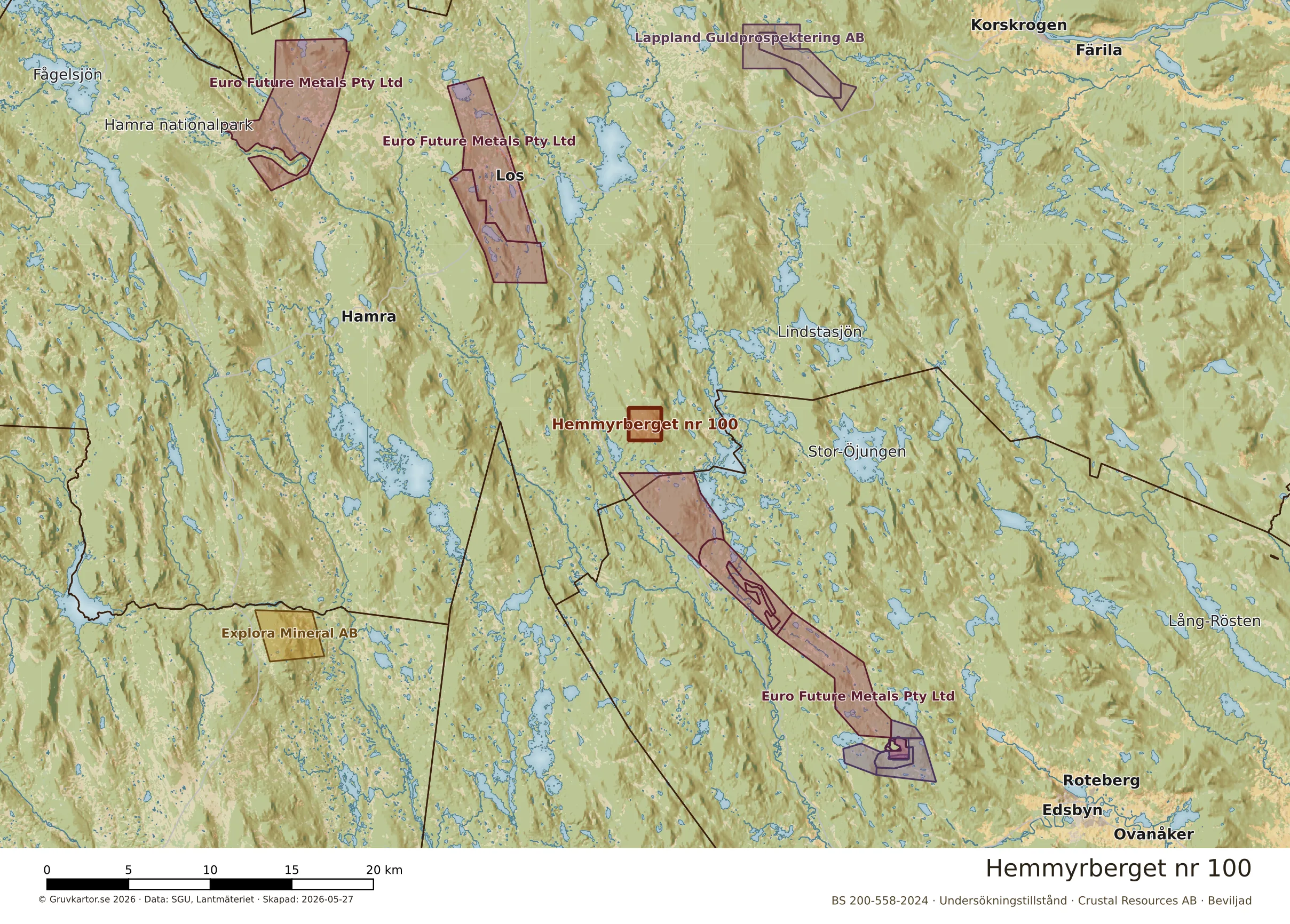 Översiktskarta över Hemmyrberget nr 100 i sitt landskap