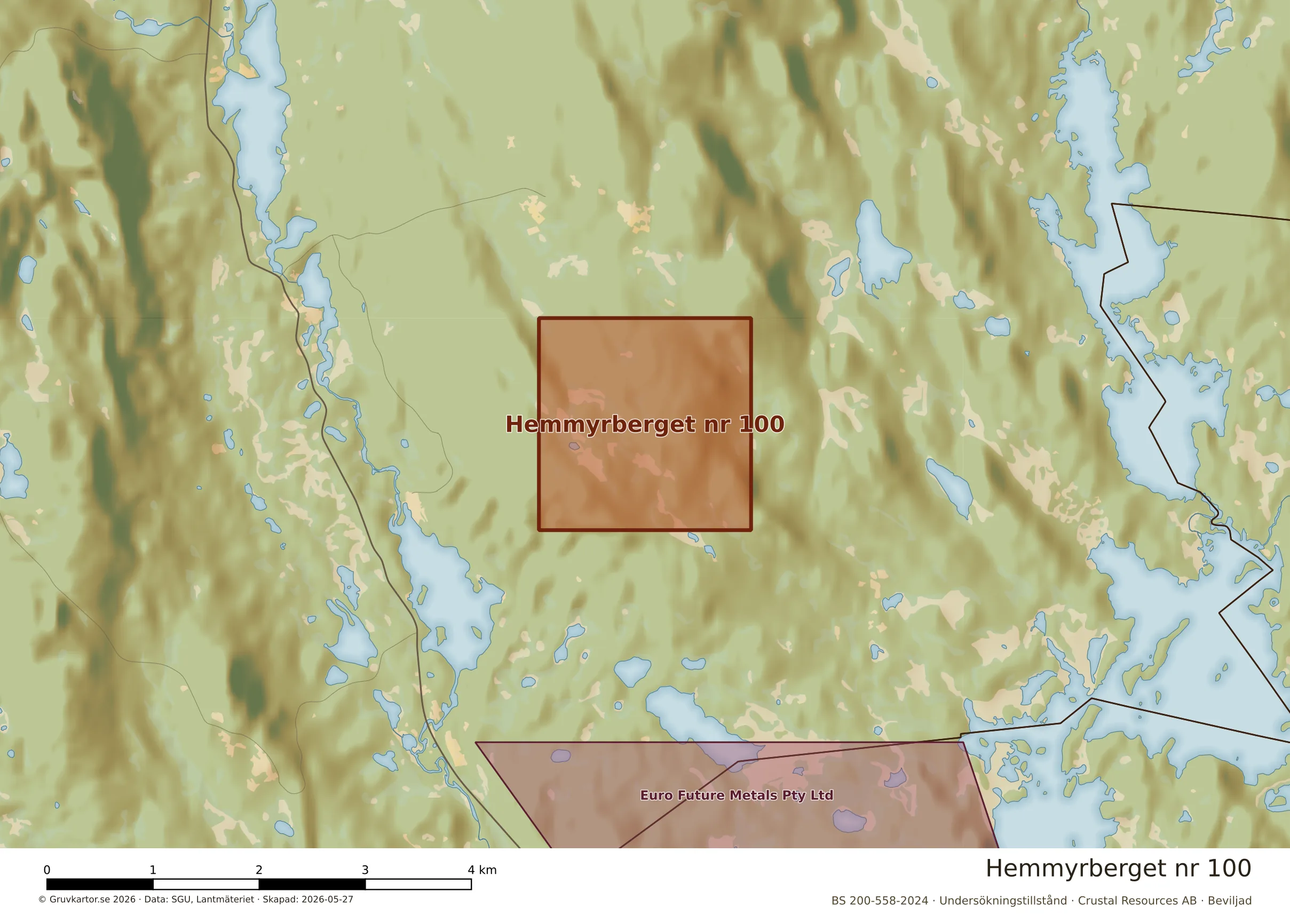 Närkarta över Hemmyrberget nr 100