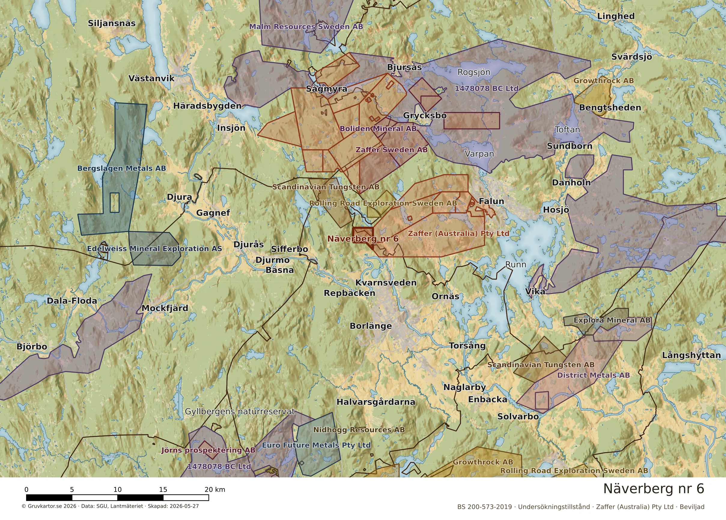 Översiktskarta över Näverberg nr 6 i sitt landskap