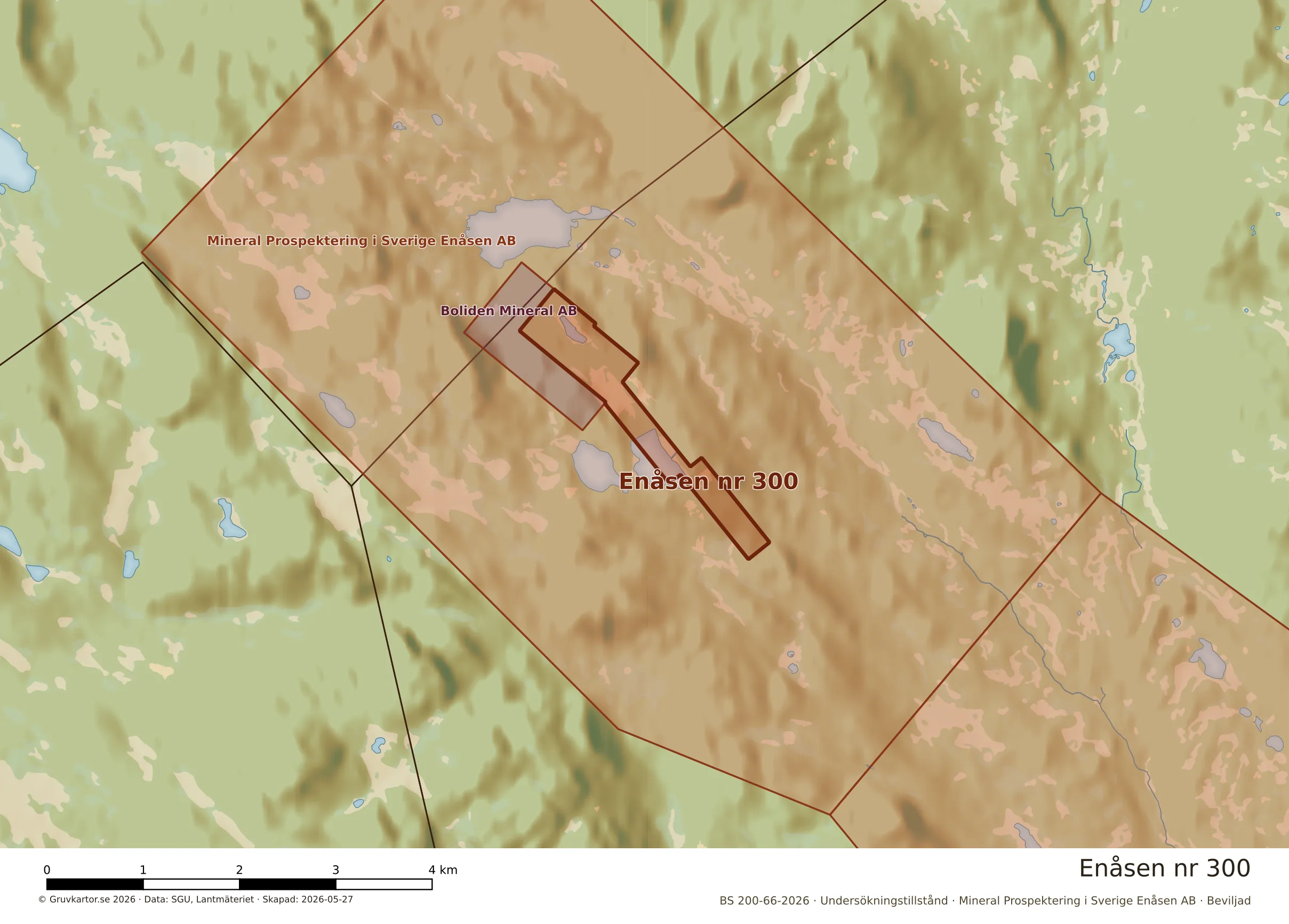 Närkarta över Enåsen nr 300