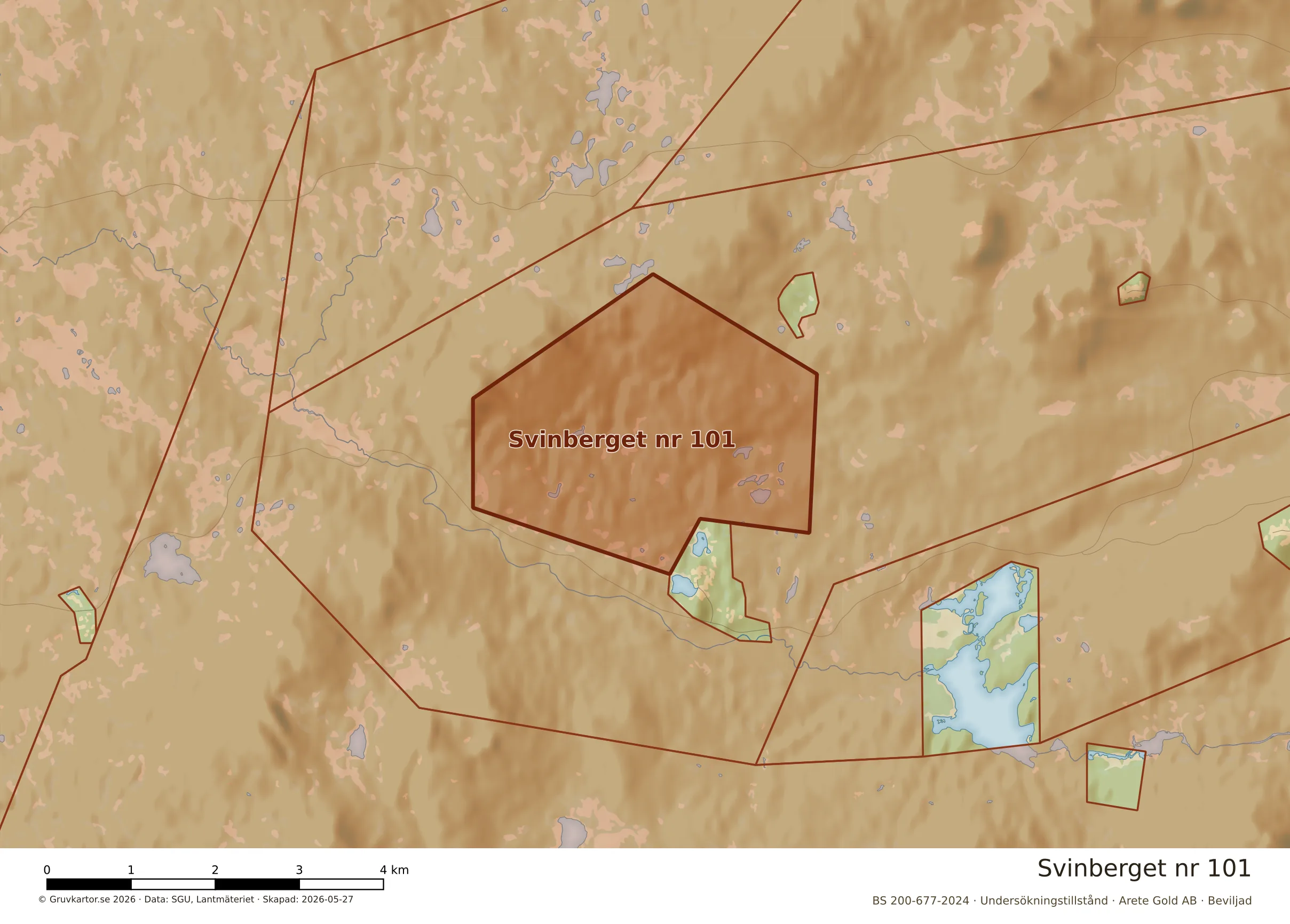 Närkarta över Svinberget nr 101