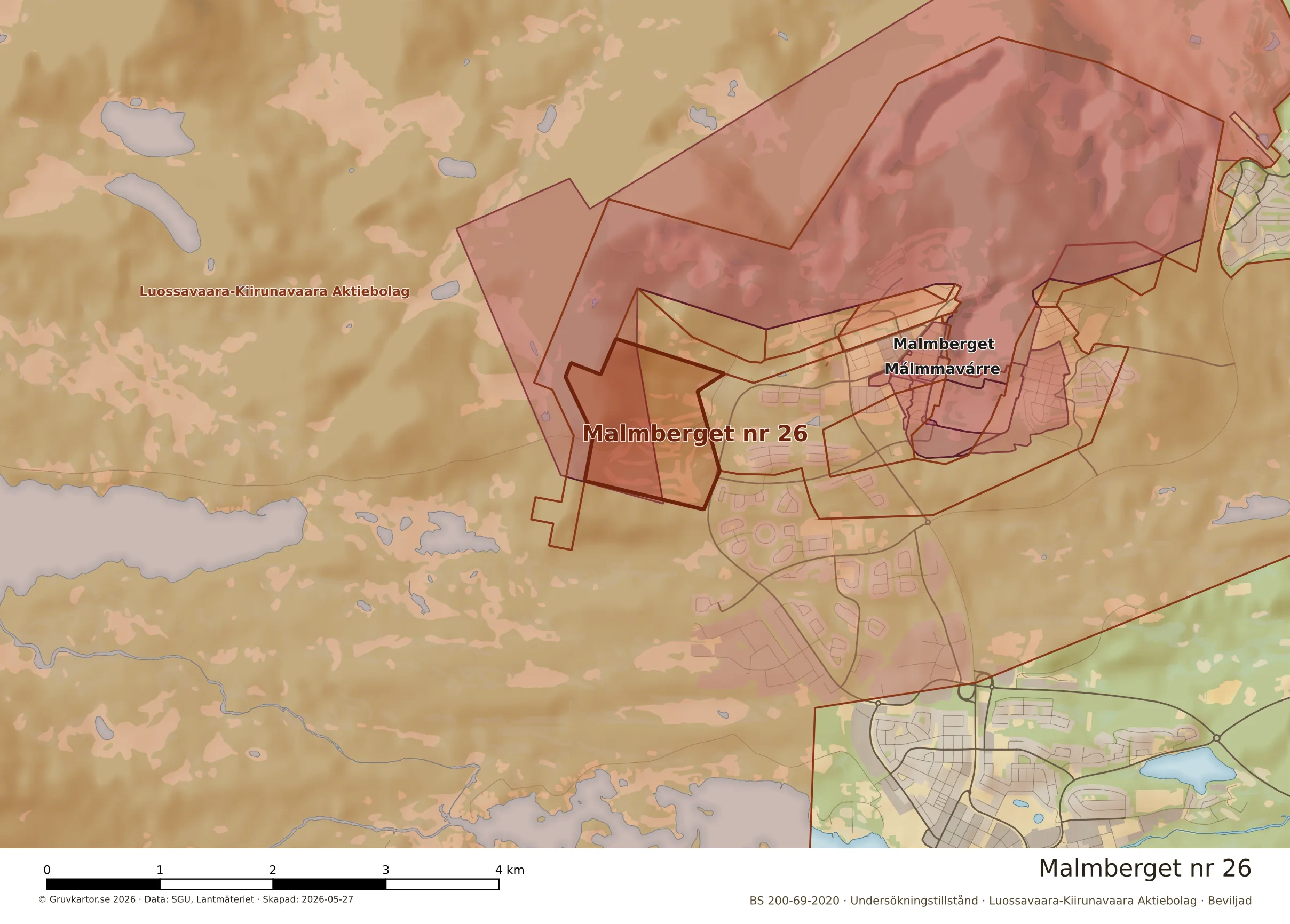 Närkarta över Malmberget nr 26