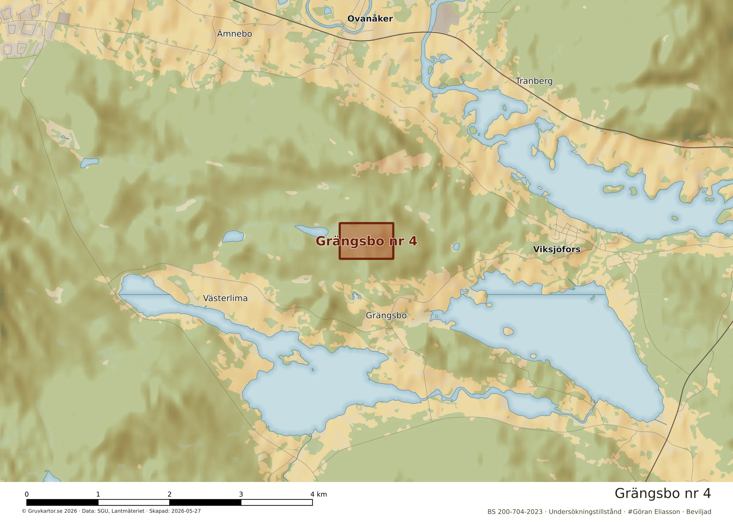 Närkarta över Grängsbo nr 4
