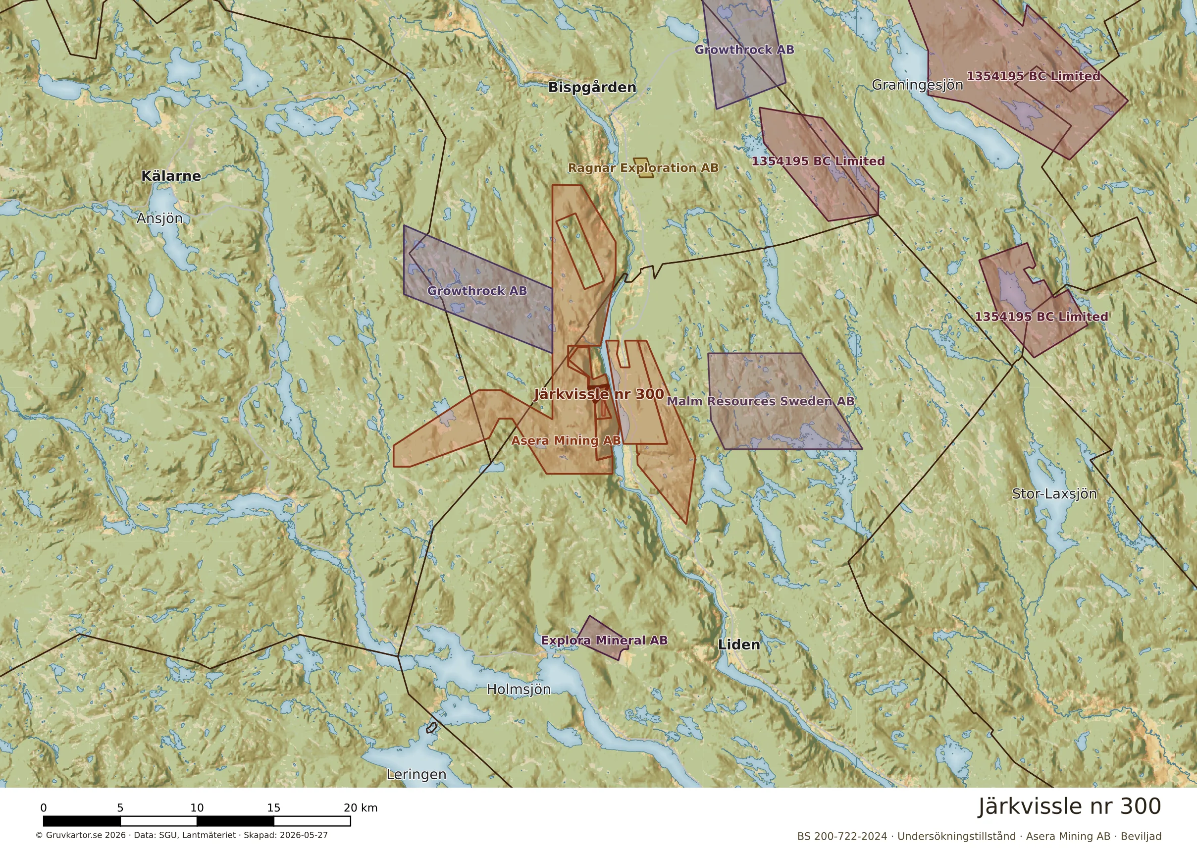 Översiktskarta över Järkvissle nr 300 i sitt landskap