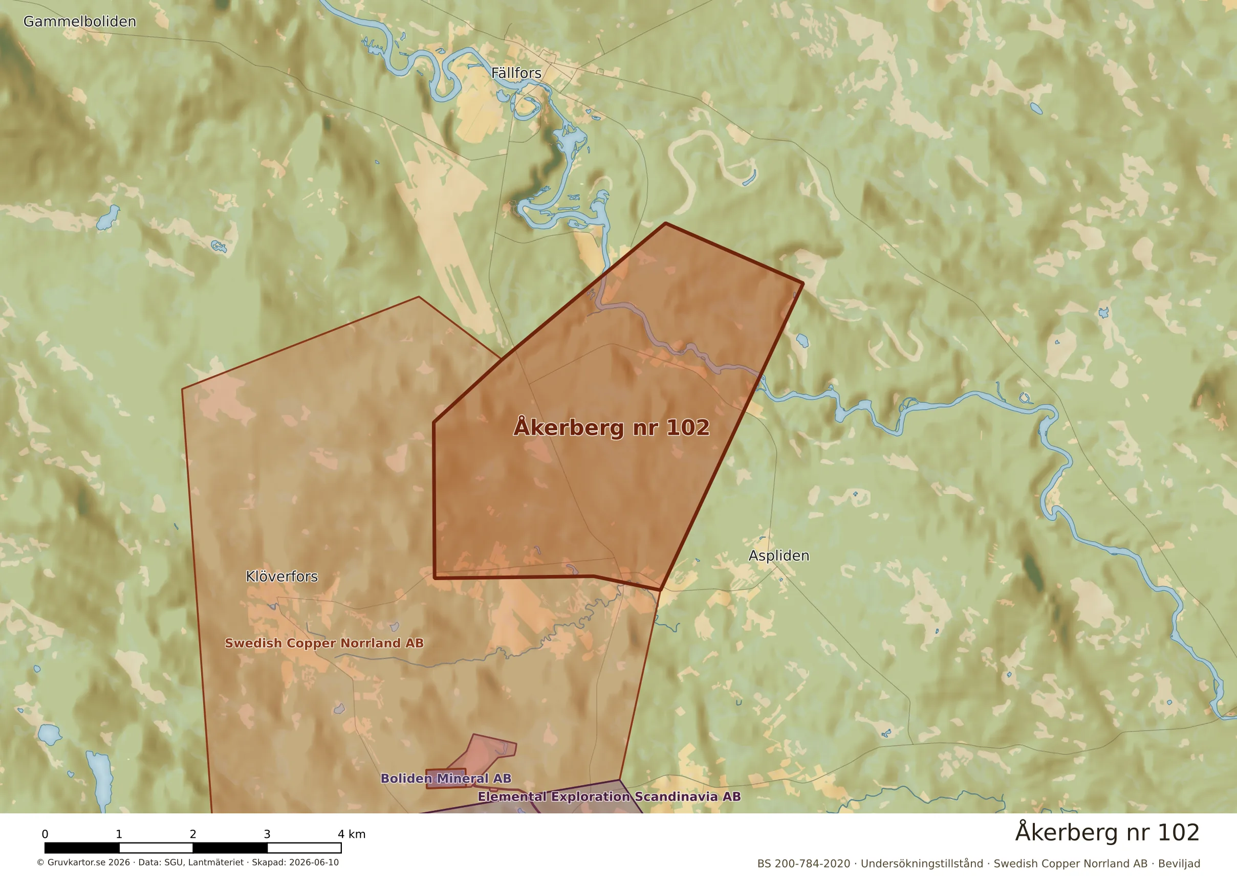 Närkarta över Åkerberg nr 102