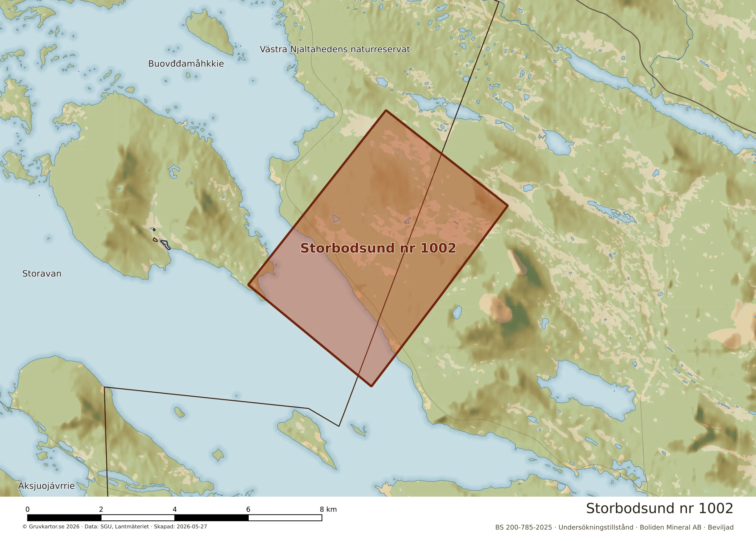 Närkarta över Storbodsund nr 1002