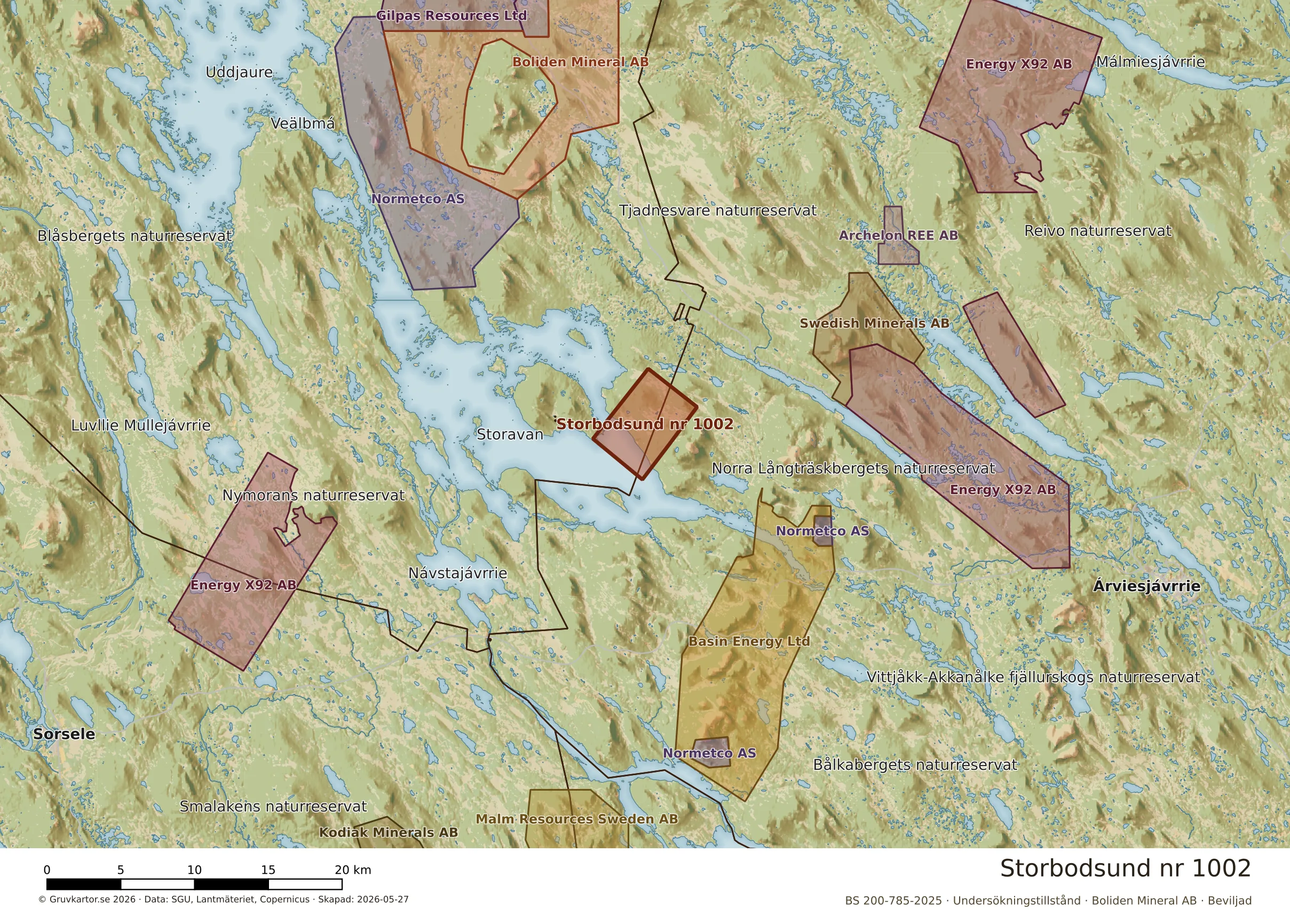 Översiktskarta över Storbodsund nr 1002 i sitt landskap