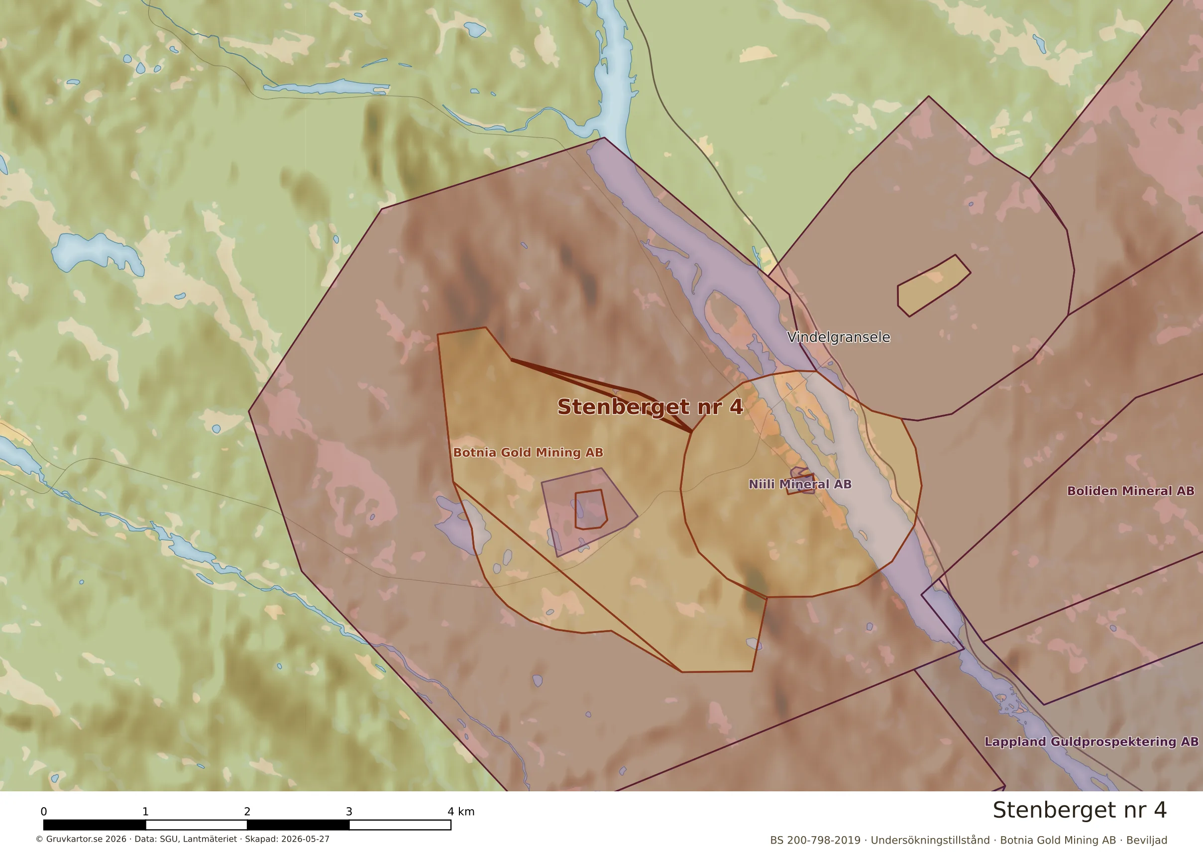 Närkarta över Stenberget nr 4