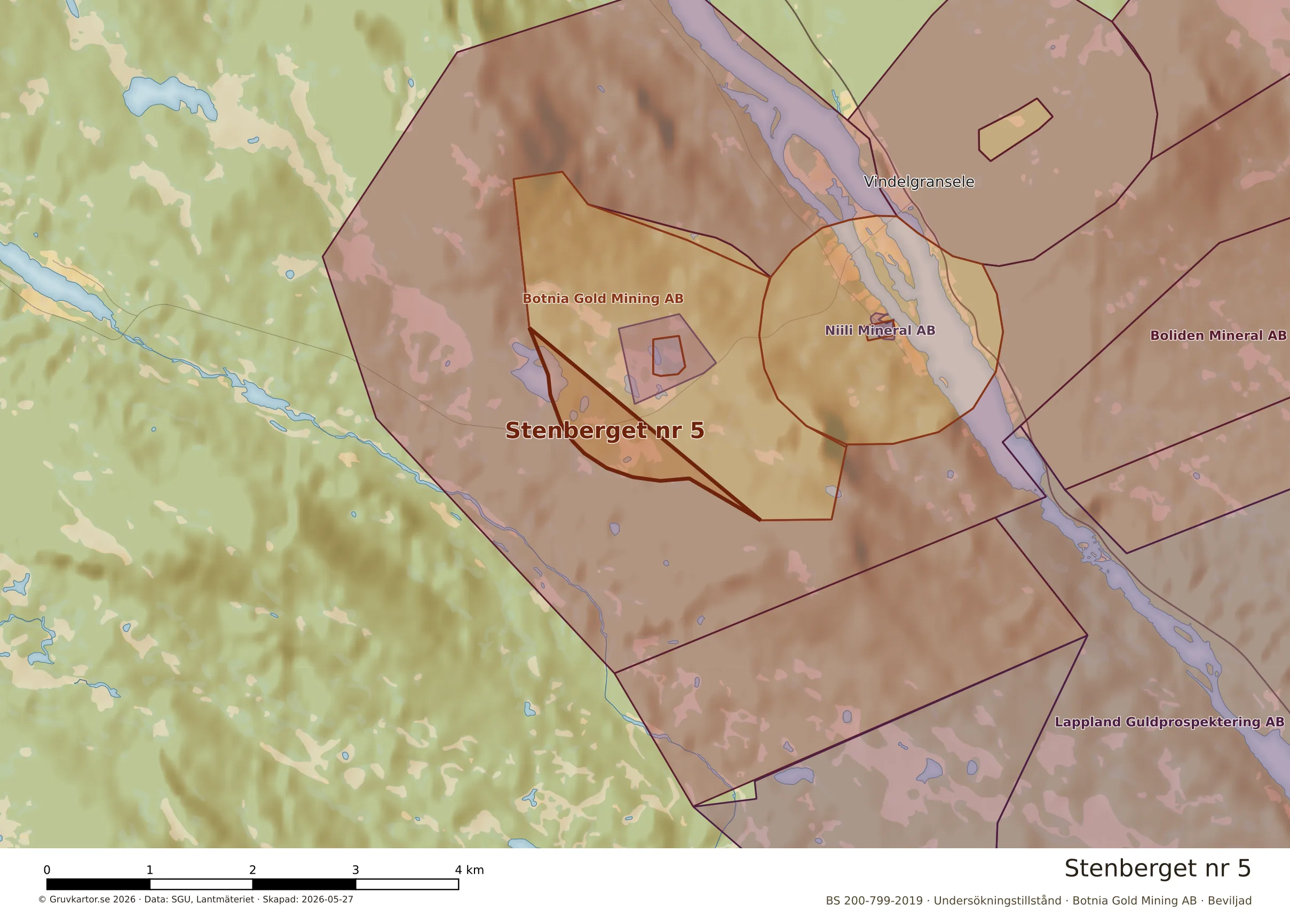 Närkarta över Stenberget nr 5