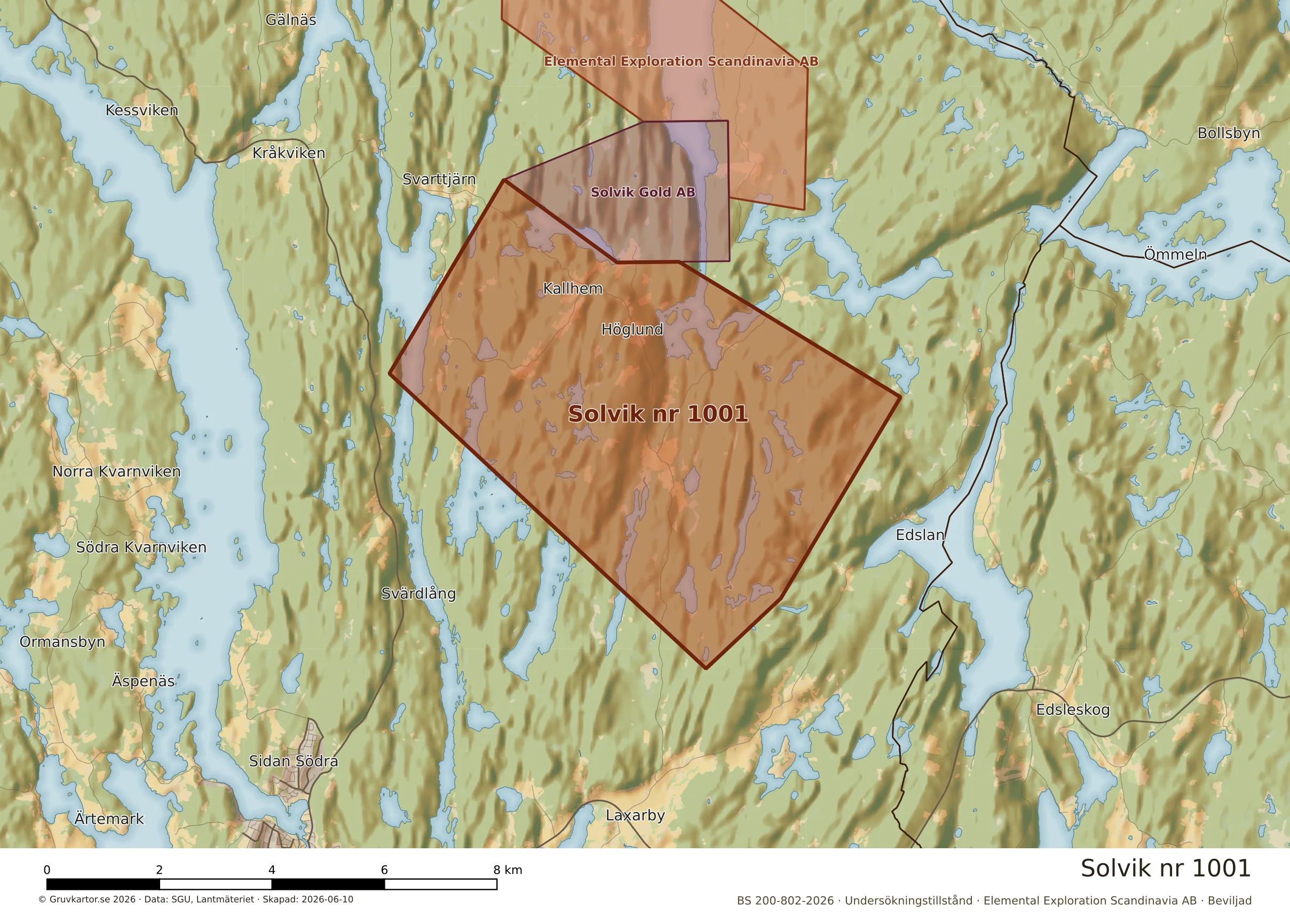 Närkarta över Solvik nr 1001