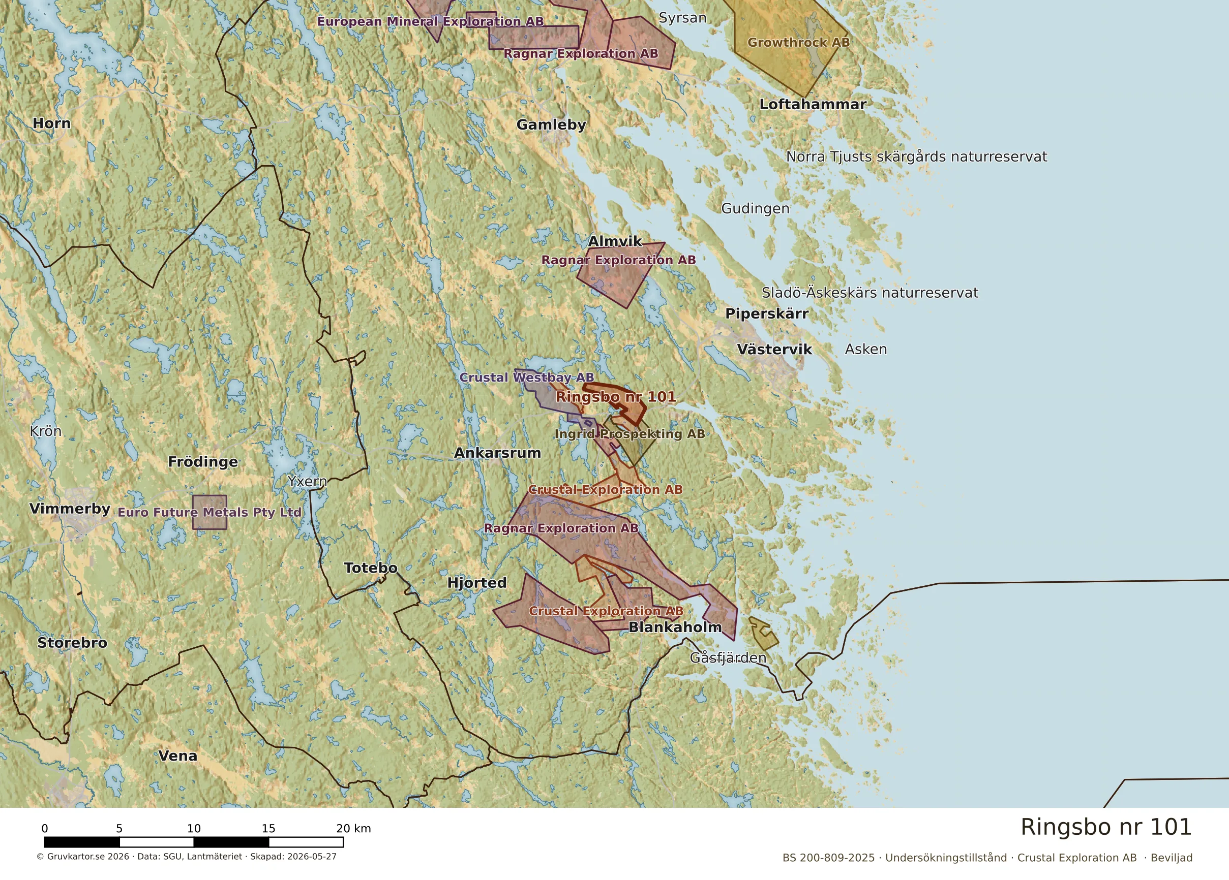 Översiktskarta över Ringsbo nr 101 i sitt landskap