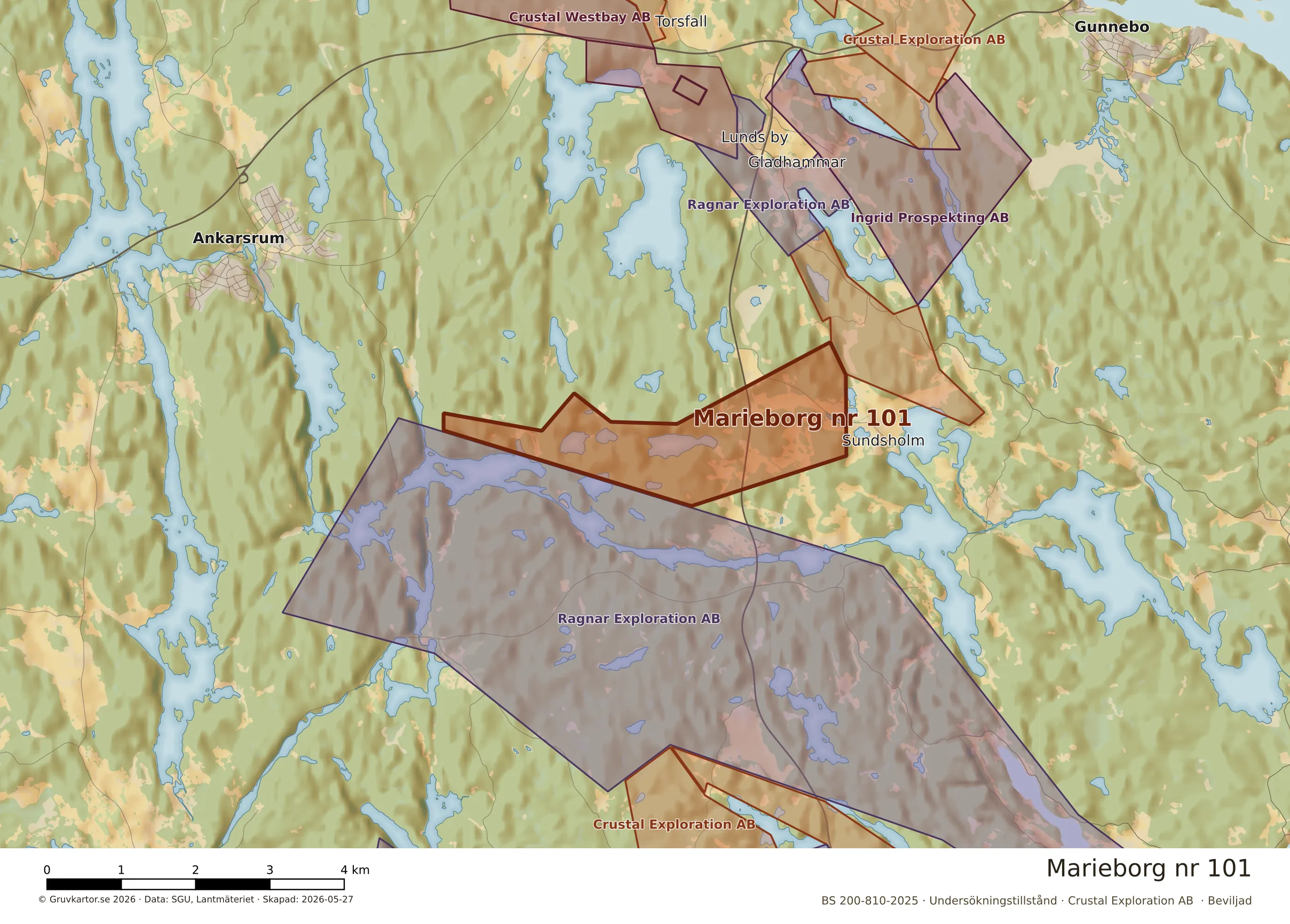 Närkarta över Marieborg nr 101