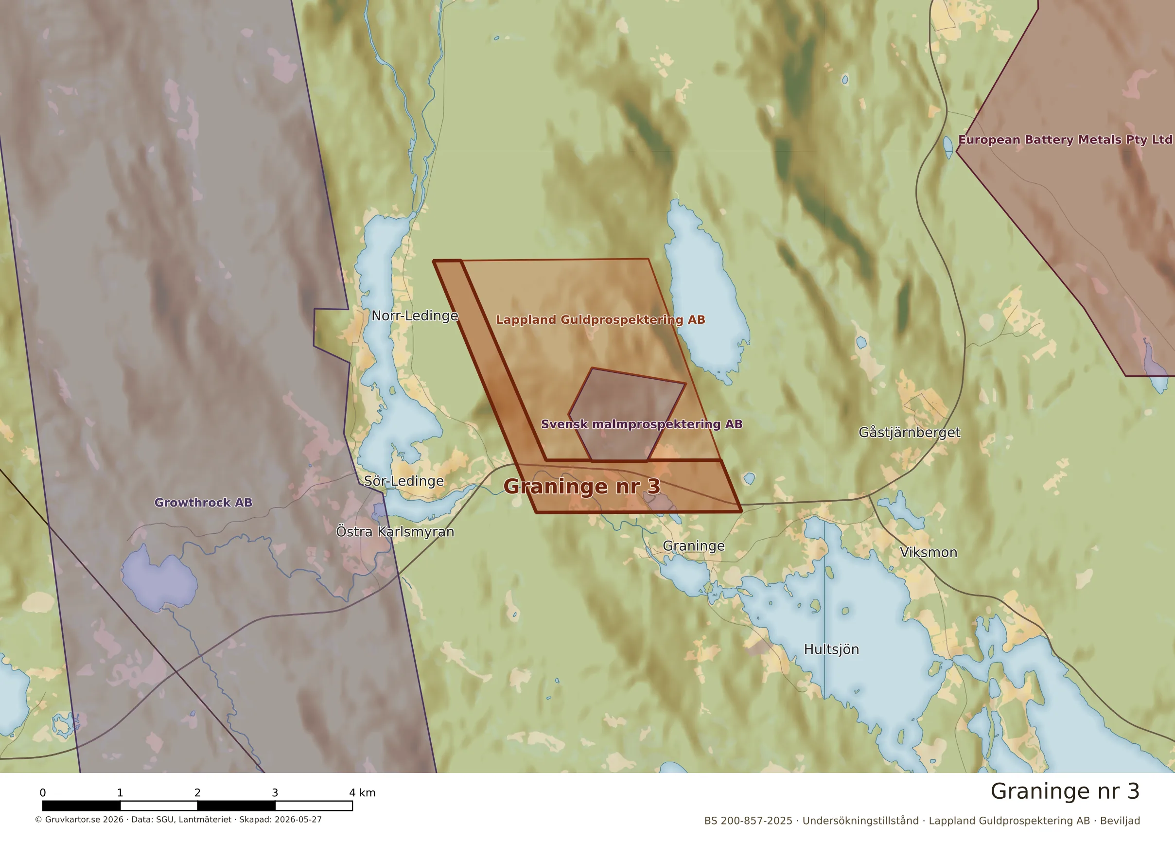 Närkarta över Graninge nr 3