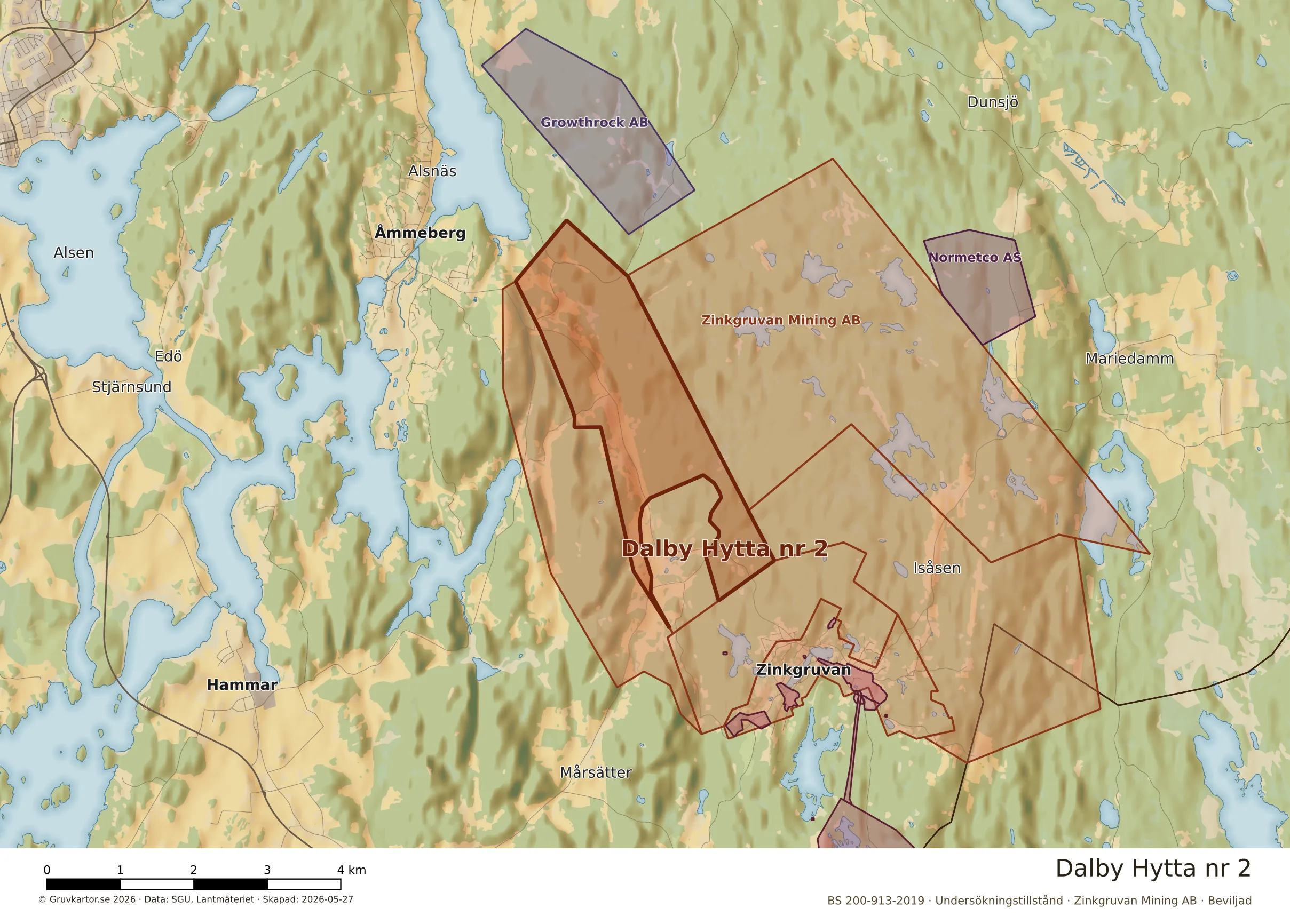 Närkarta över Dalby Hytta nr 2
