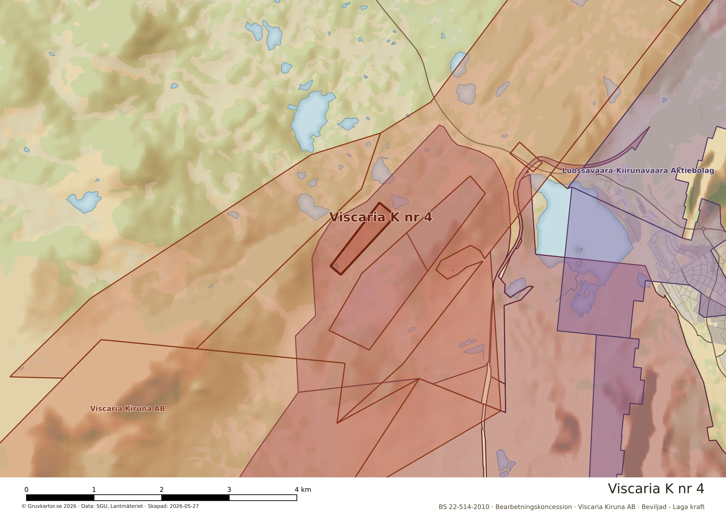 Närkarta över Viscaria K nr 4