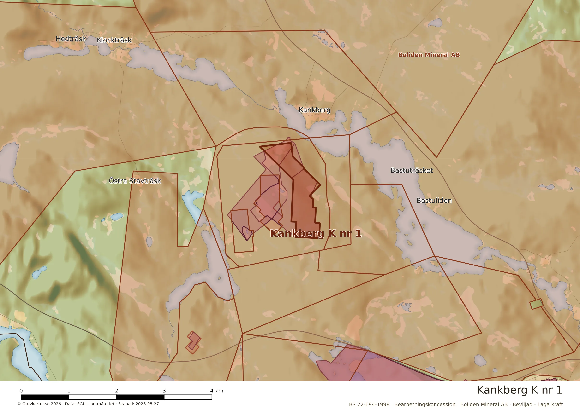 Närkarta över Kankberg K nr 1