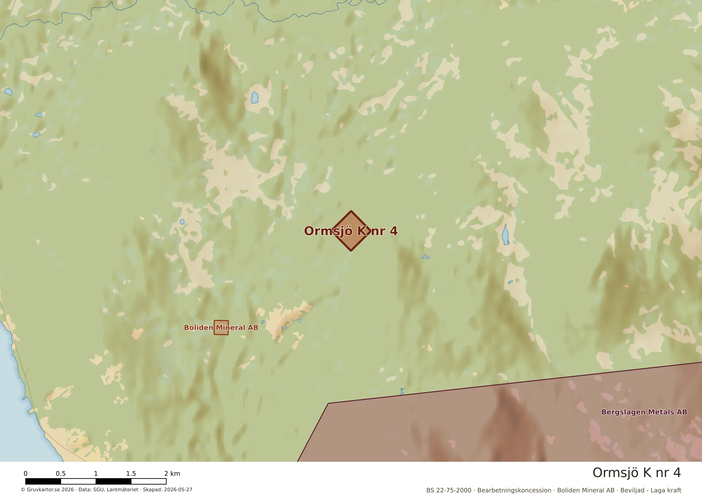 Närkarta över Ormsjö K nr 4