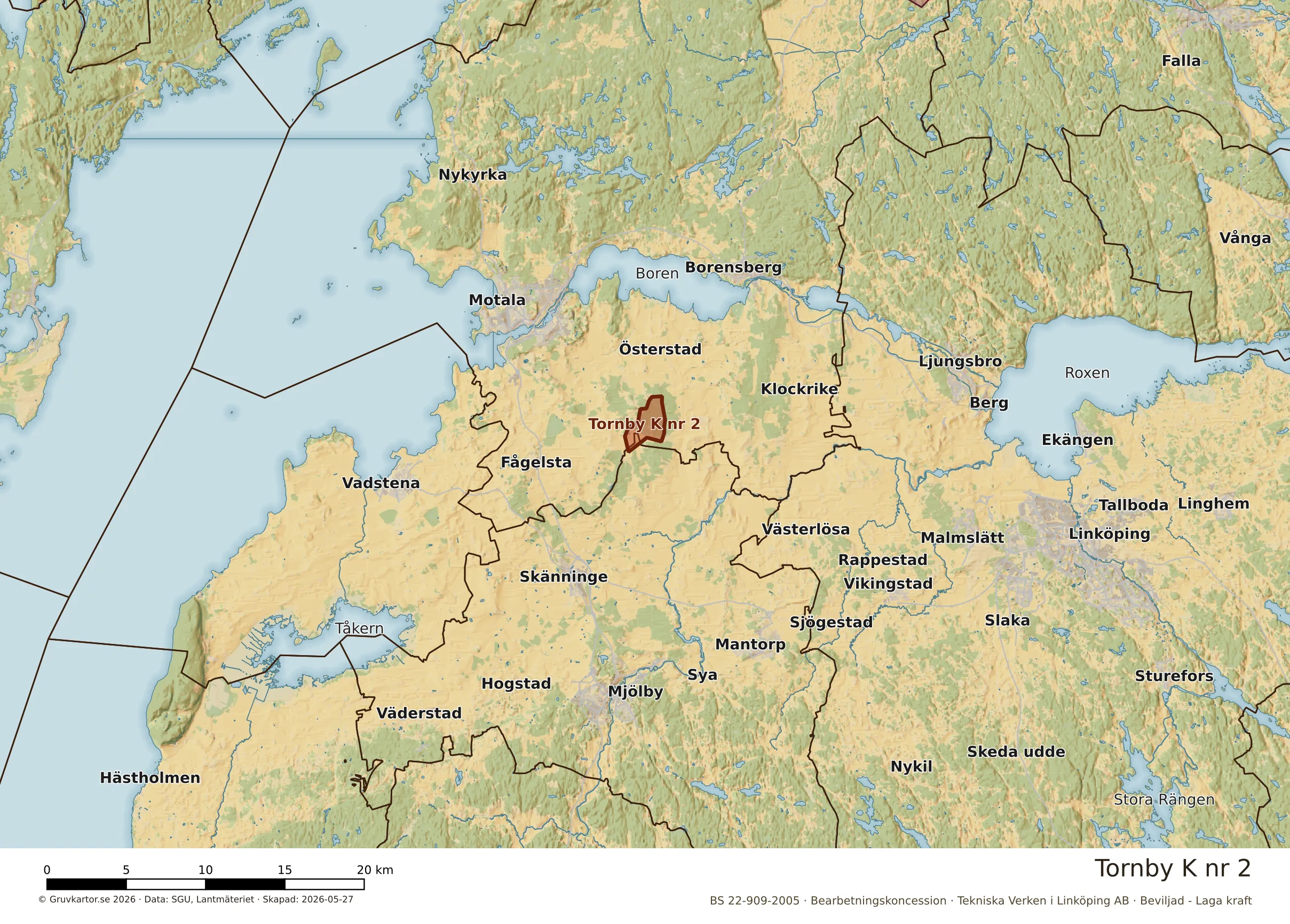 Översiktskarta över Tornby K nr 2 i sitt landskap