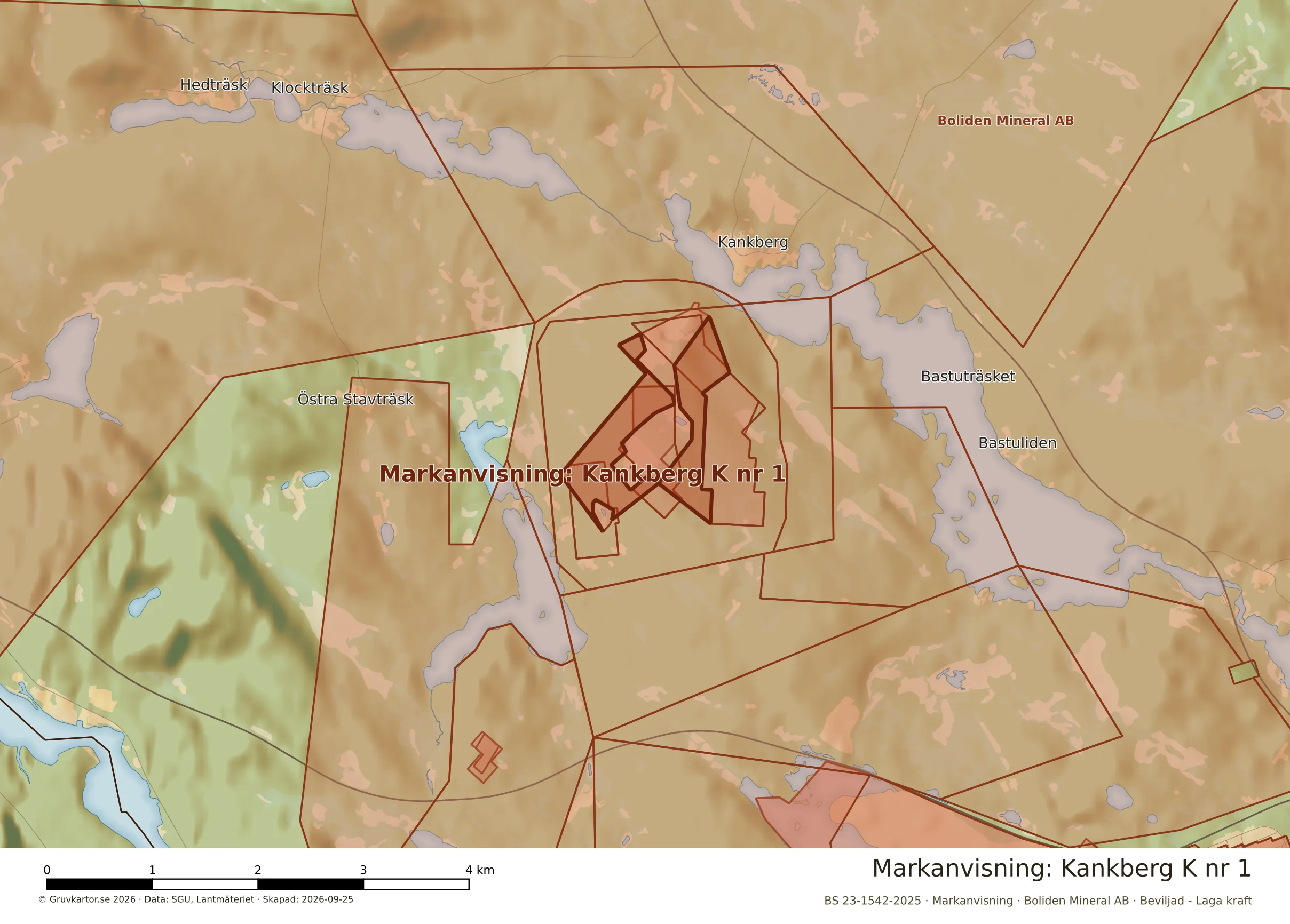 Närkarta över Kankberg K nr 1